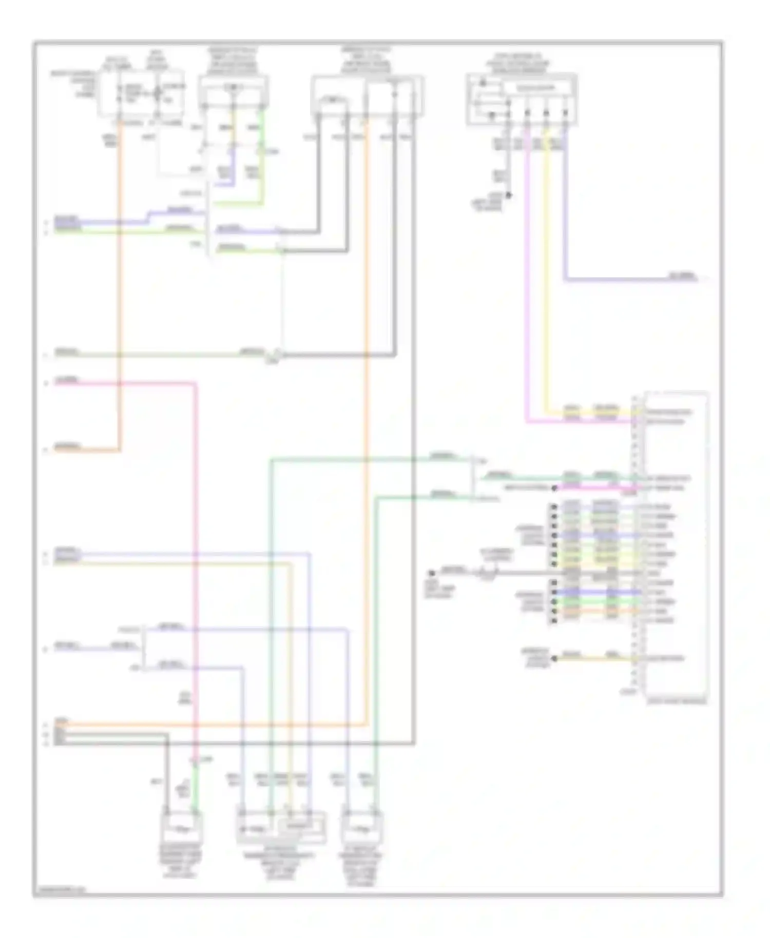 Edge Ford I facelift (2010-2014): Automatic a/c circuit (2 of 3)