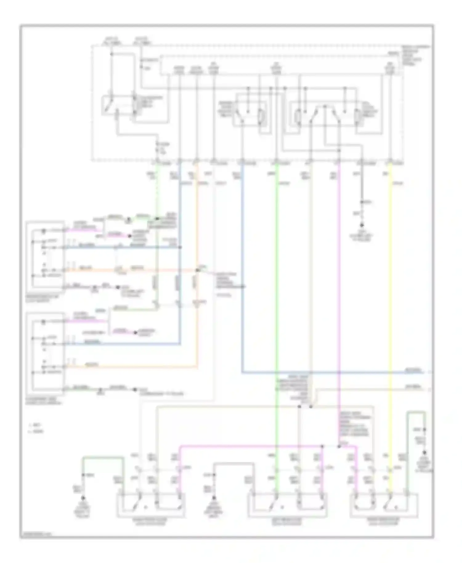 Edge Ford I facelift (2010-2014): Forced entry circuit, without intelligent access (1 of 2)