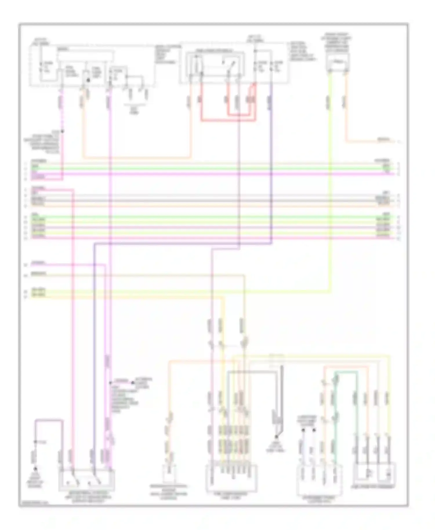 Edge Ford I facelift (2010-2014): Wiring diagram engine performance 2.0l (2 of 5)
