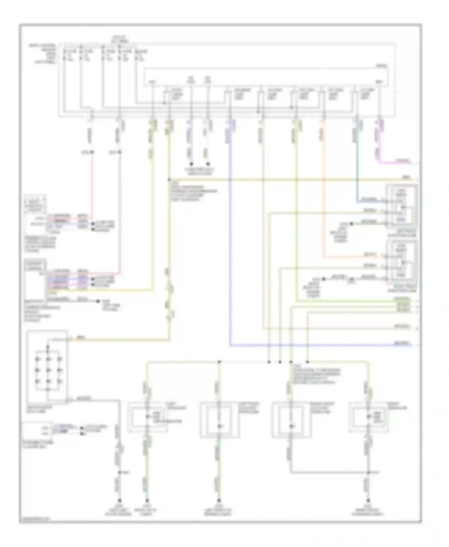 Edge Ford I facelift (2010-2014): Exterior lamps circuit (1 of 2)