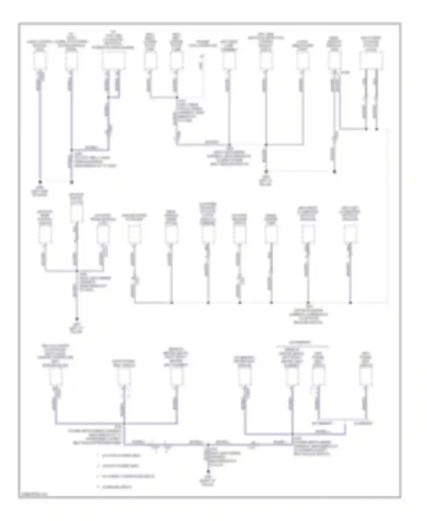Edge Ford I facelift (2010-2014): Ground distribution circuit (4 of 4)