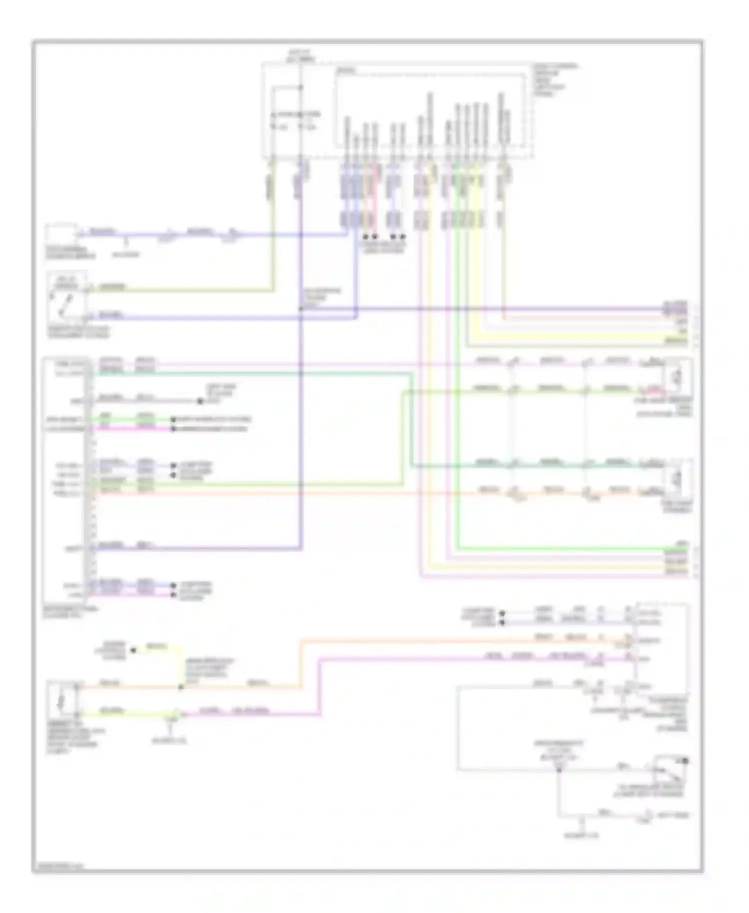 Edge Ford I facelift (2010-2014): Instrument cluster circuit (1 of 2)