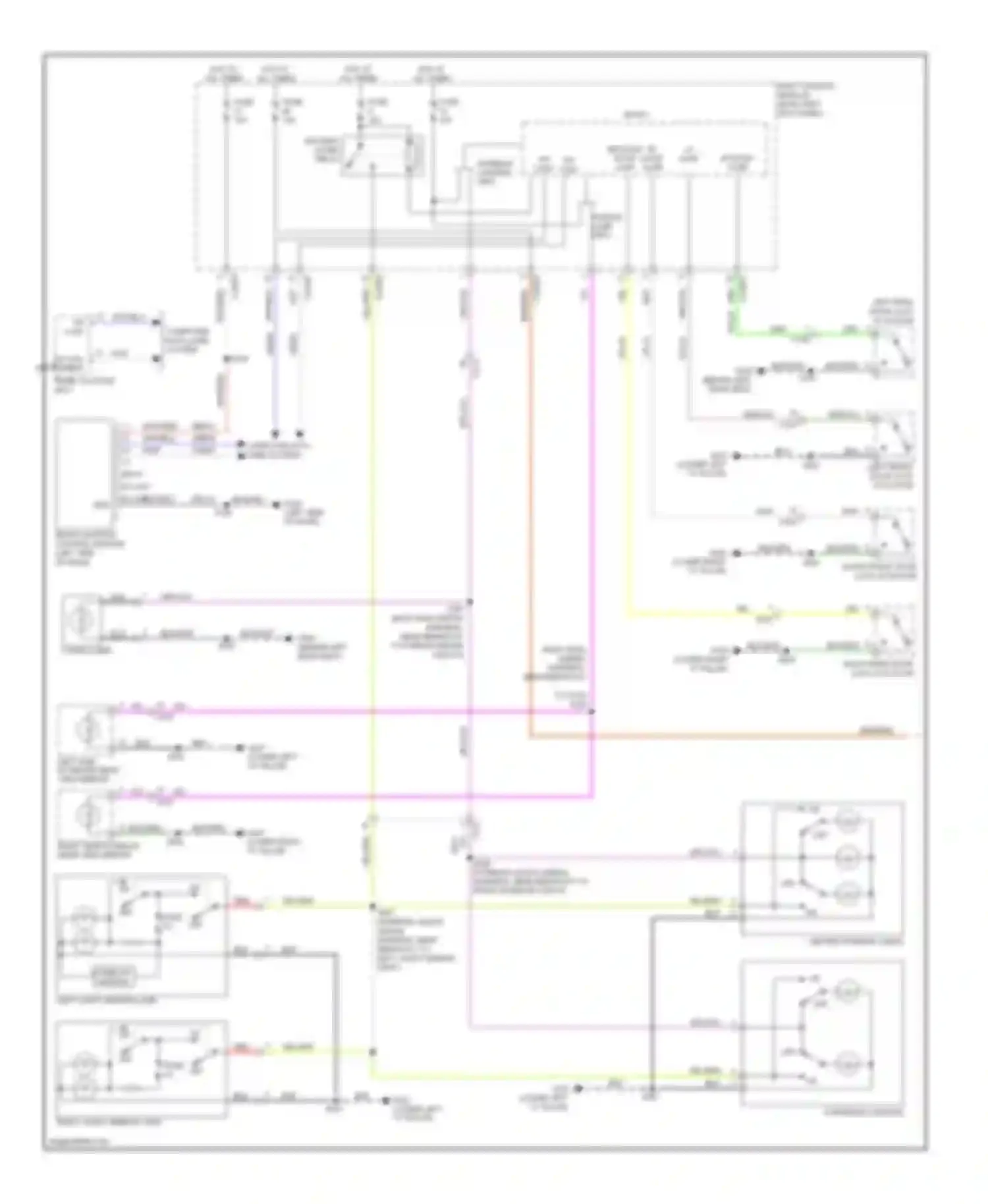 Edge Ford I facelift (2010-2014): Courtesy lamps circuit (1 of 3)