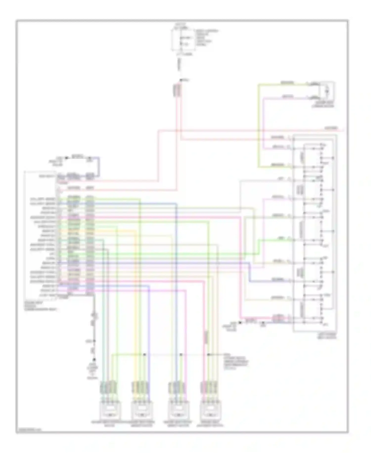 Edge Ford I facelift (2010-2014): Driver"s memory seat circuit (1 of 2)