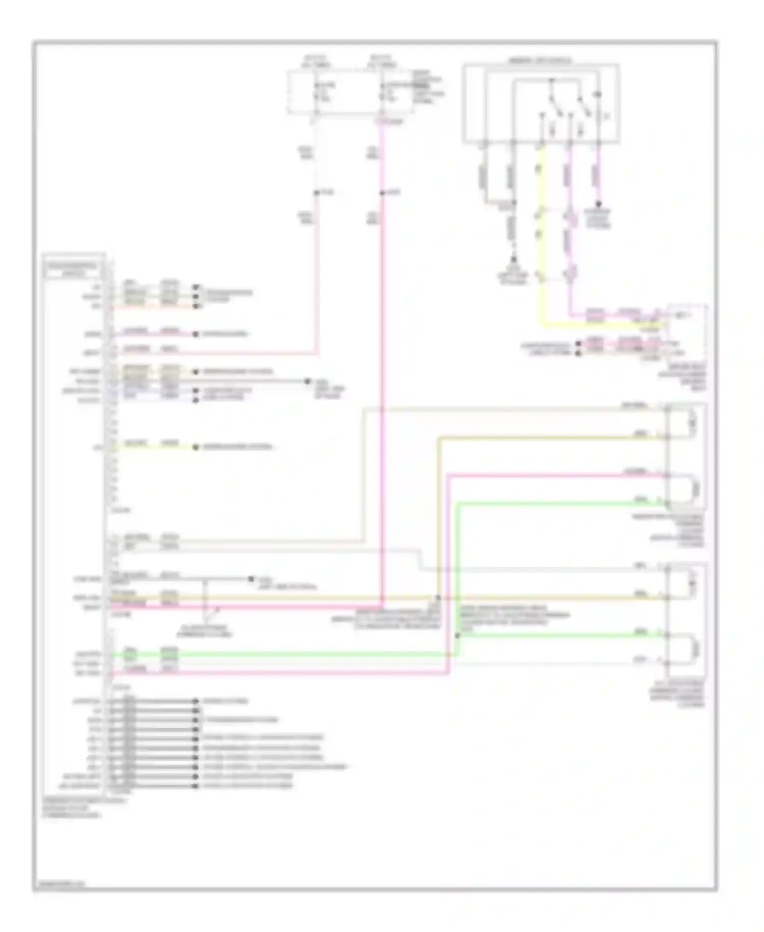 Edge Ford I facelift (2010-2014): Steering column memory circuit
