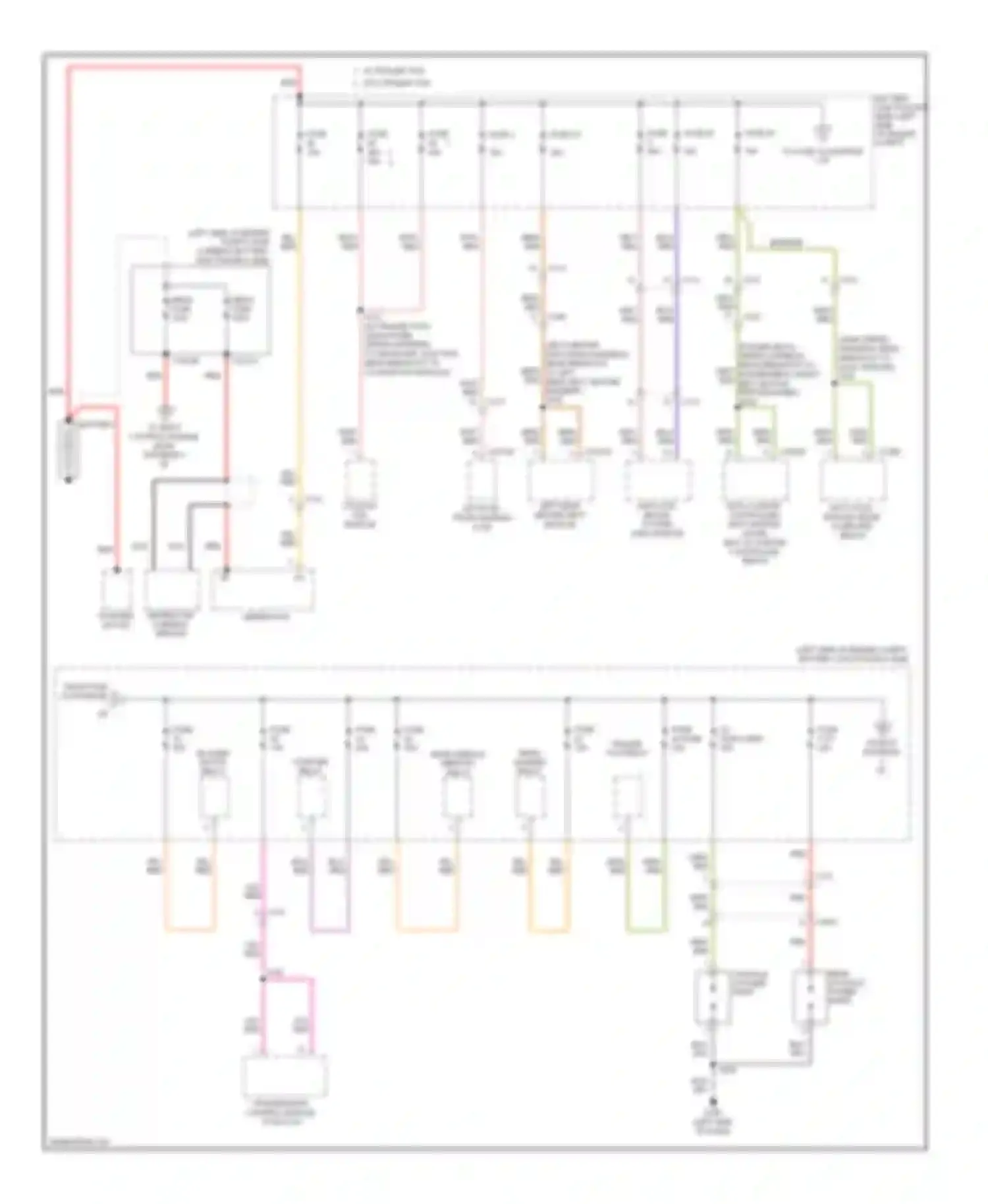 Edge Ford I facelift (2010-2014): Power distribution circuit (1 of 7)