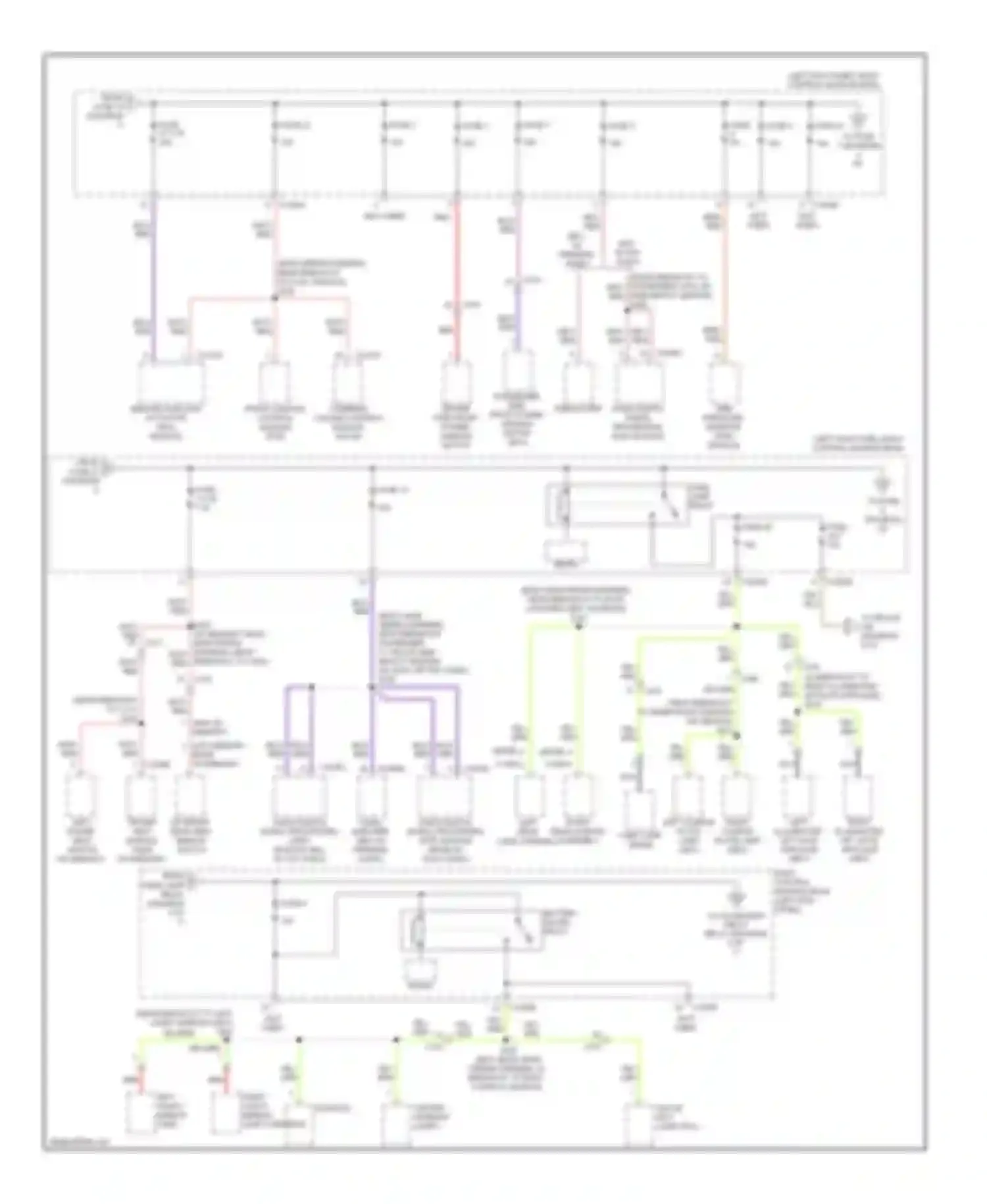 Edge Ford I facelift (2010-2014): Power distribution circuit (4 of 7)