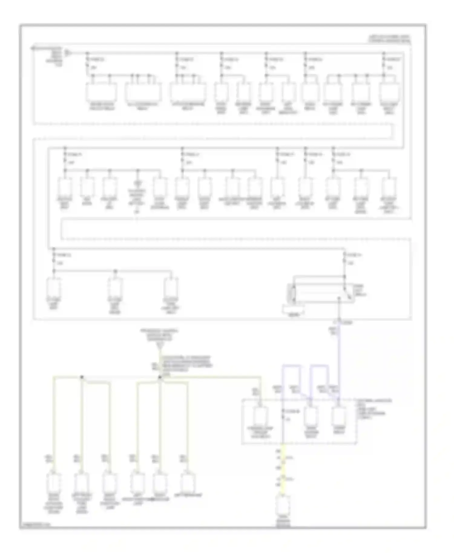Edge Ford I facelift (2010-2014): Power distribution circuit (6 of 7)