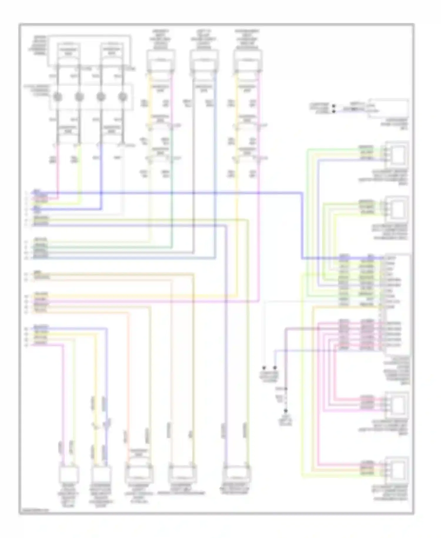 Edge Ford I facelift (2010-2014): Supplemental restraints circuit (2 of 2)