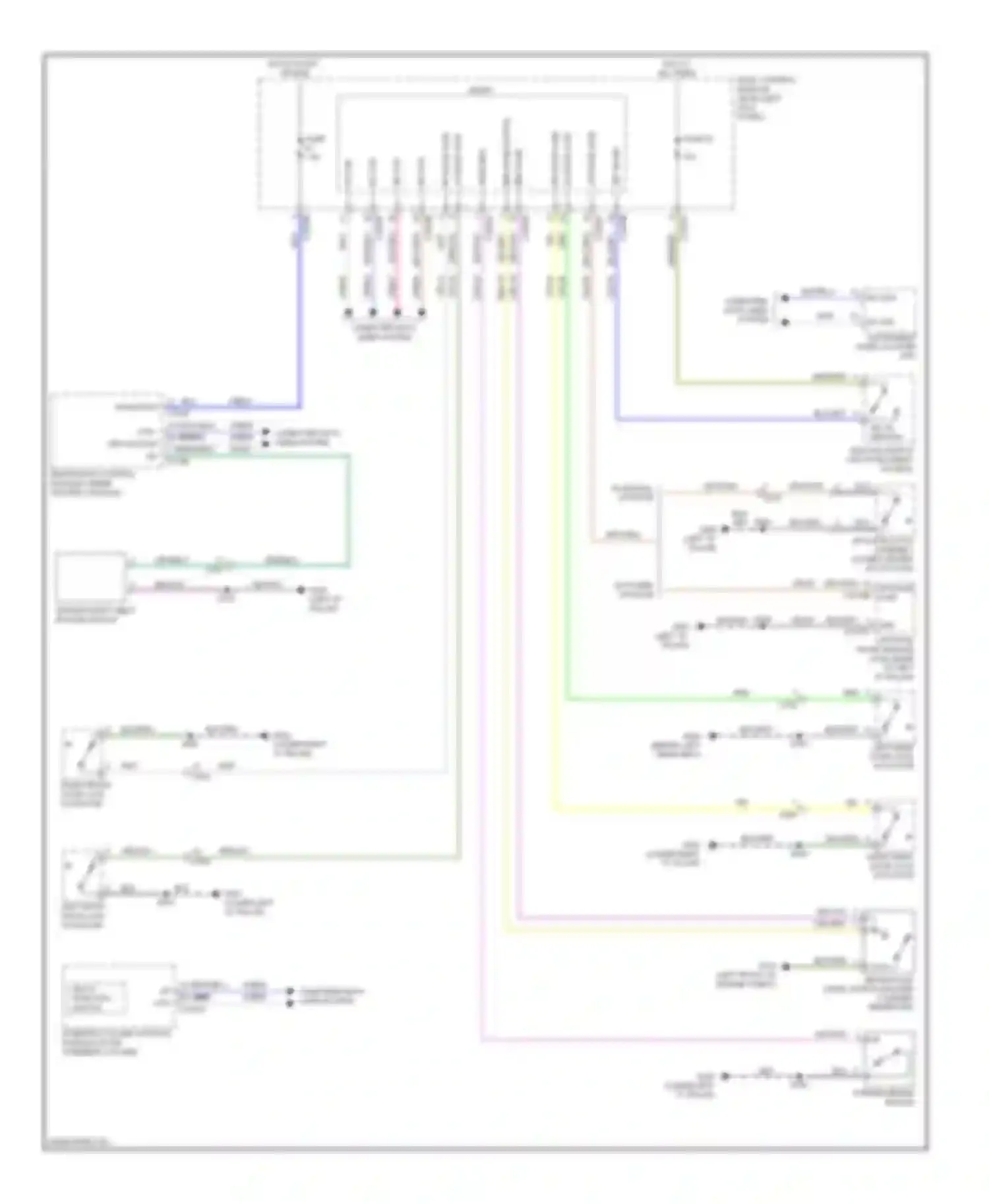 Edge Ford I facelift (2010-2014): Chime circuit
