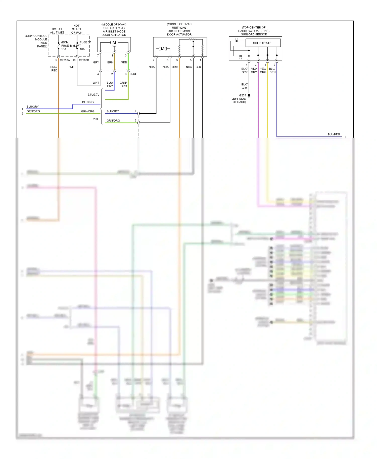 Wiring diagram blu for Ford Edge I facelift (2010-2014) (3 of 65)