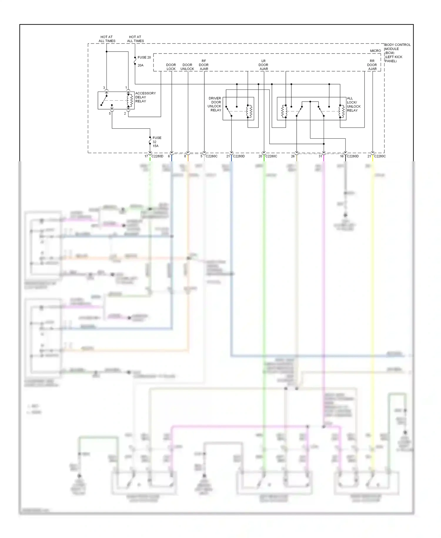 Wiring diagram blu/grn for Ford Edge I facelift (2010-2014) (5 of 42)