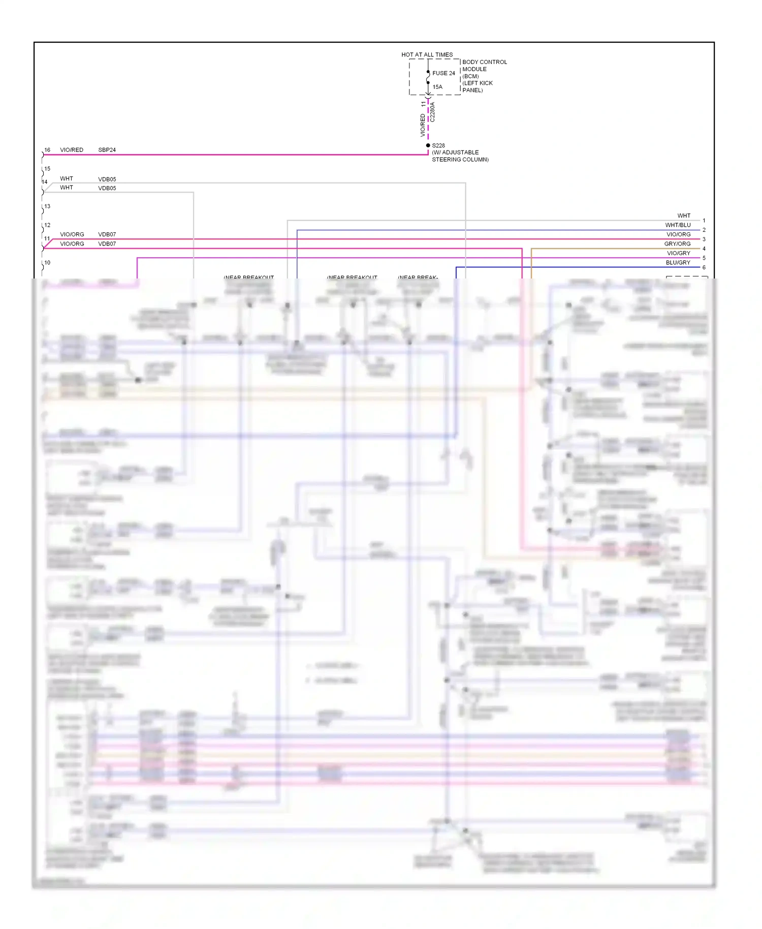 Wiring diagram except 2.0l for Ford Edge I facelift (2010-2014) (2 of 13)