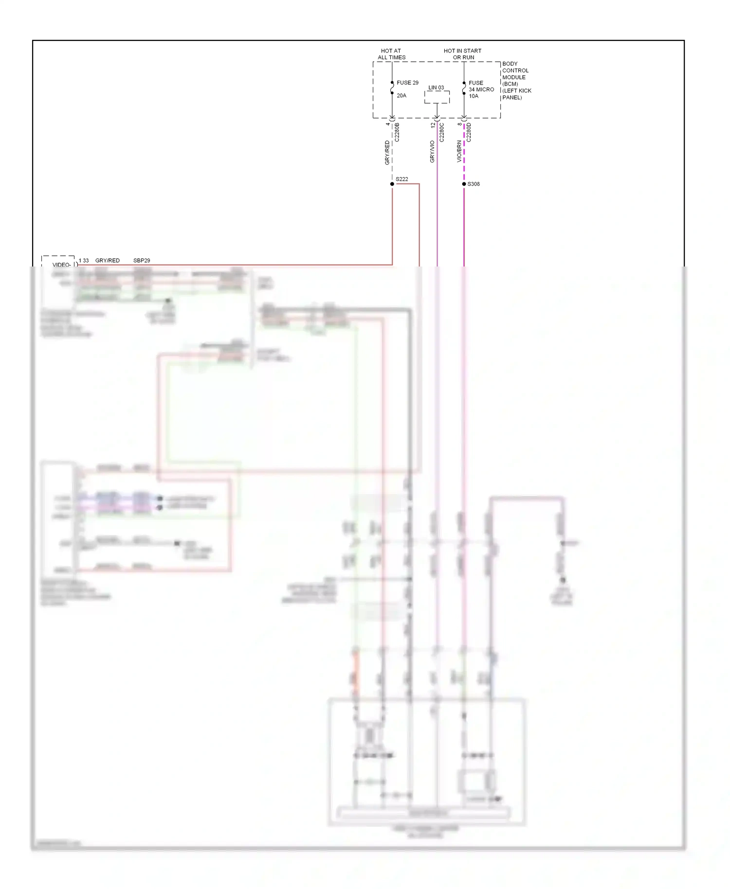 Wiring diagram fuse 34 micro lin 03 for Ford Edge I facelift (2010-2014) (1 of 1)