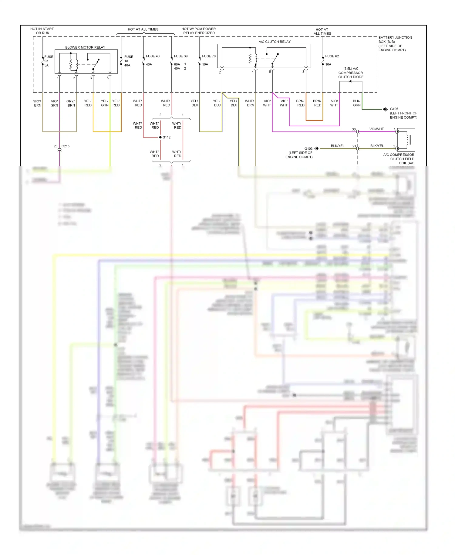 Wiring diagram fuse 39 for Ford Edge I facelift (2010-2014) (5 of 6)