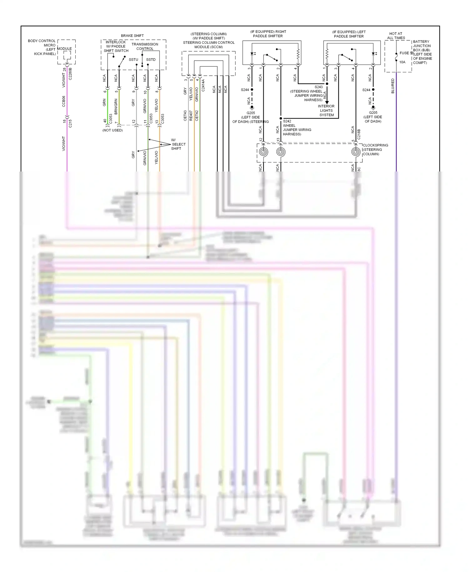 Wiring diagram grn/wht for Ford Edge I facelift (2010-2014) (12 of 20)