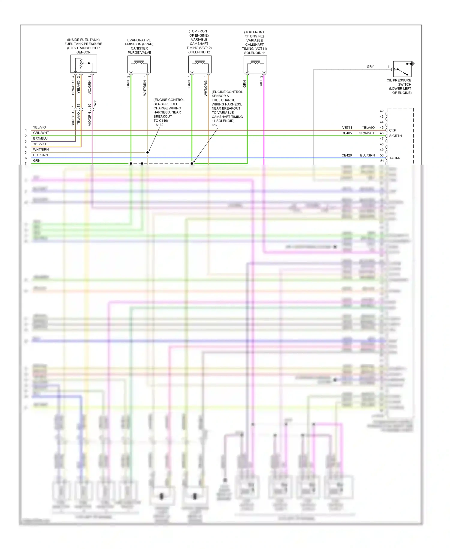 Ford Edge I facelift (2010-2014) map wiring diagram  (2 of 2)