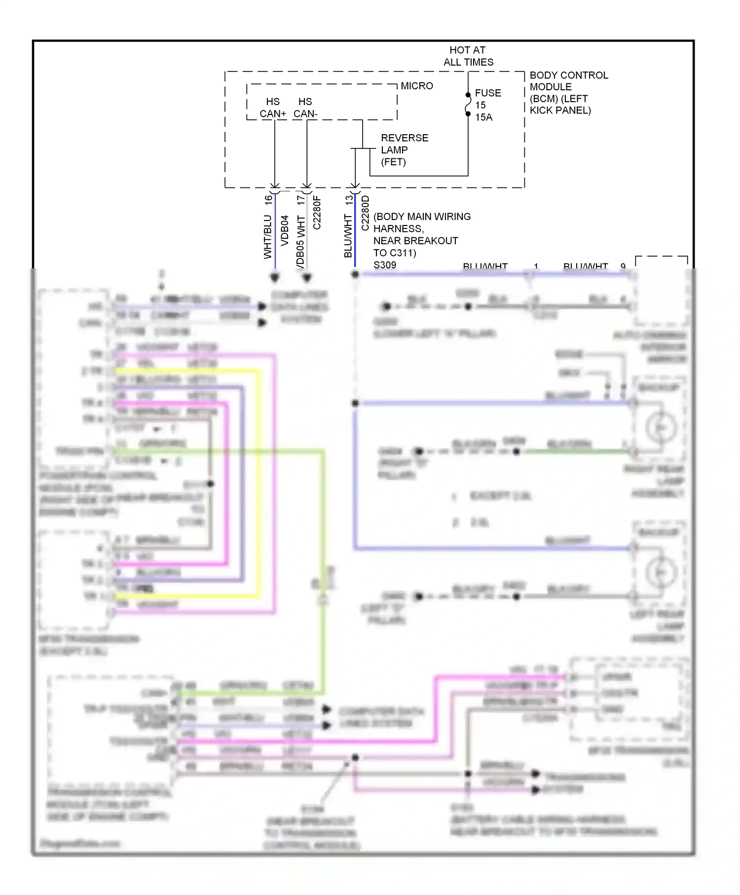 Wiring diagram micro - for Ford Edge I facelift (2010-2014) (2 of 28)