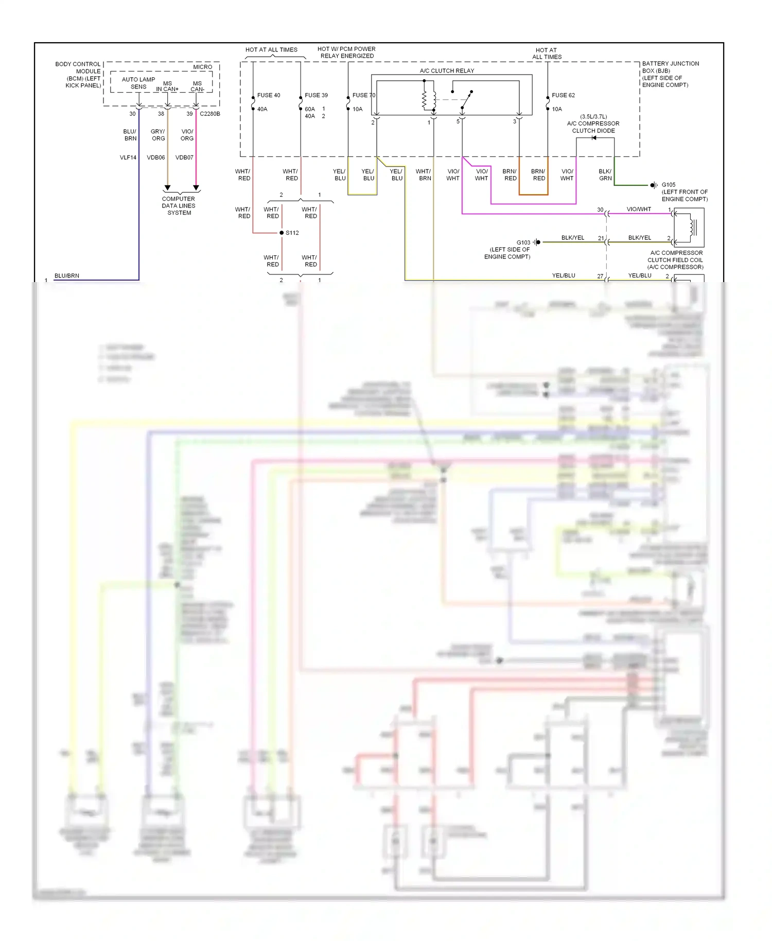 Wiring diagram ms can + for Ford Edge I facelift (2010-2014) (1 of 8)