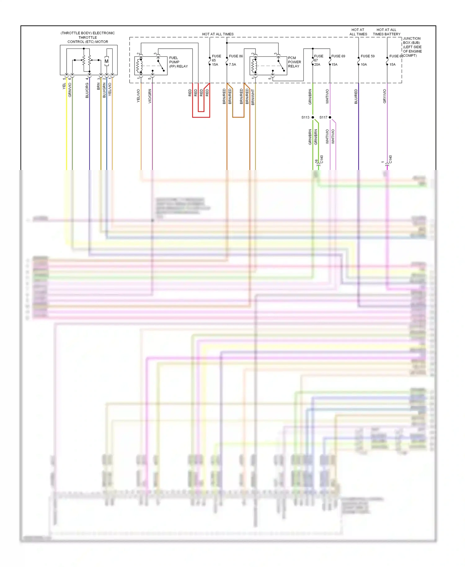 Wiring diagram oss + for Ford Edge I facelift (2010-2014) (5 of 8)