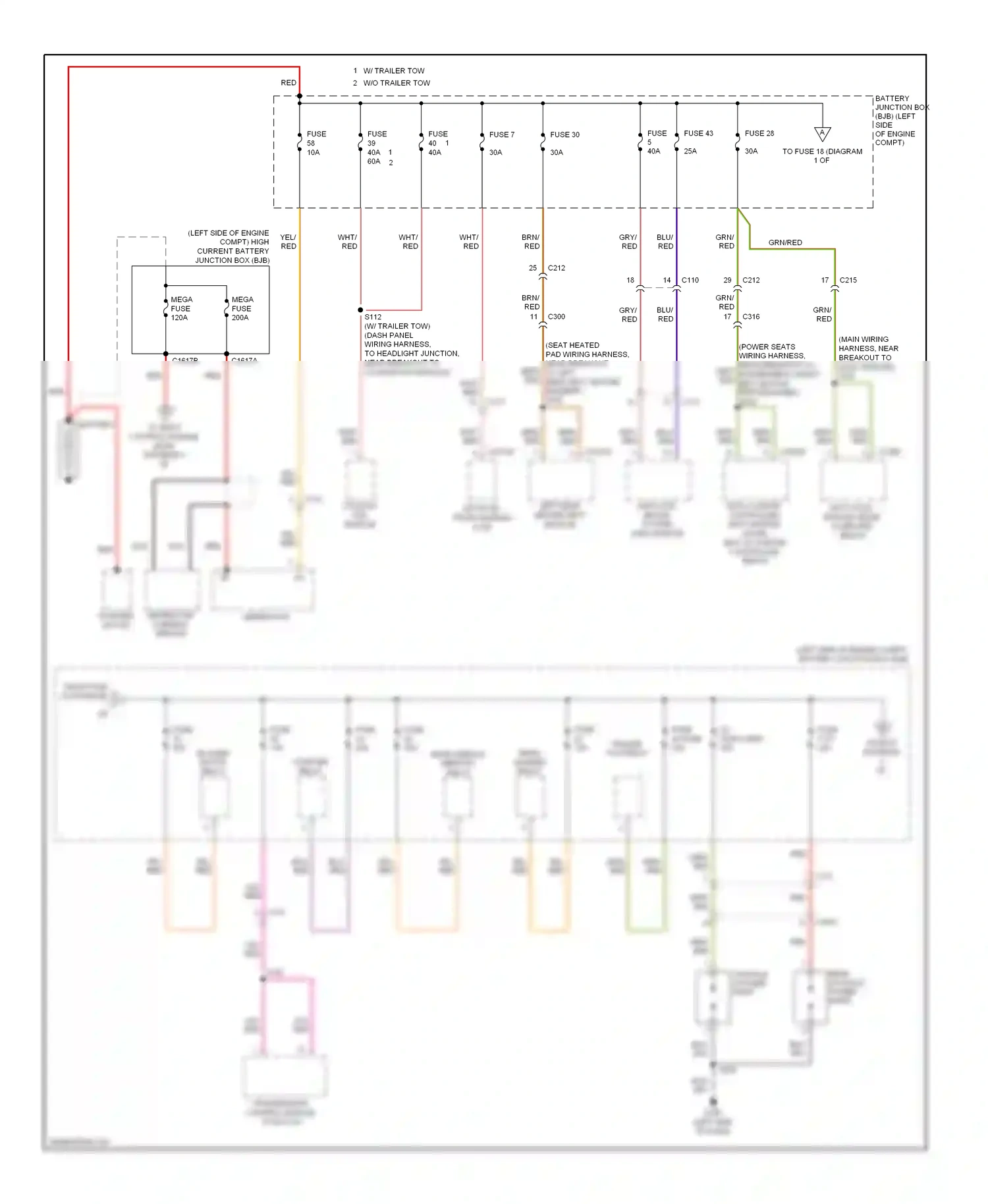 Wiring diagram red for Ford Edge I facelift (2010-2014) (22 of 44)