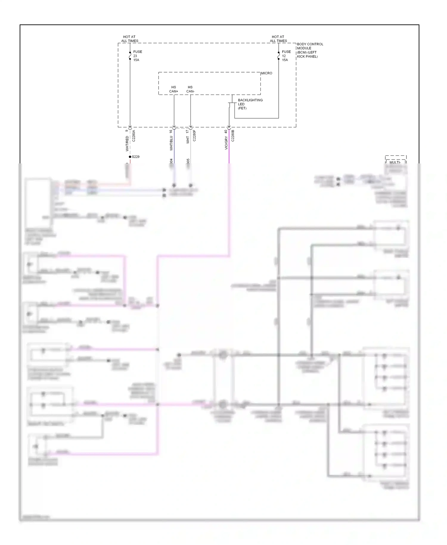 Wiring diagram vio for Ford Edge I facelift (2010-2014) (35 of 77)