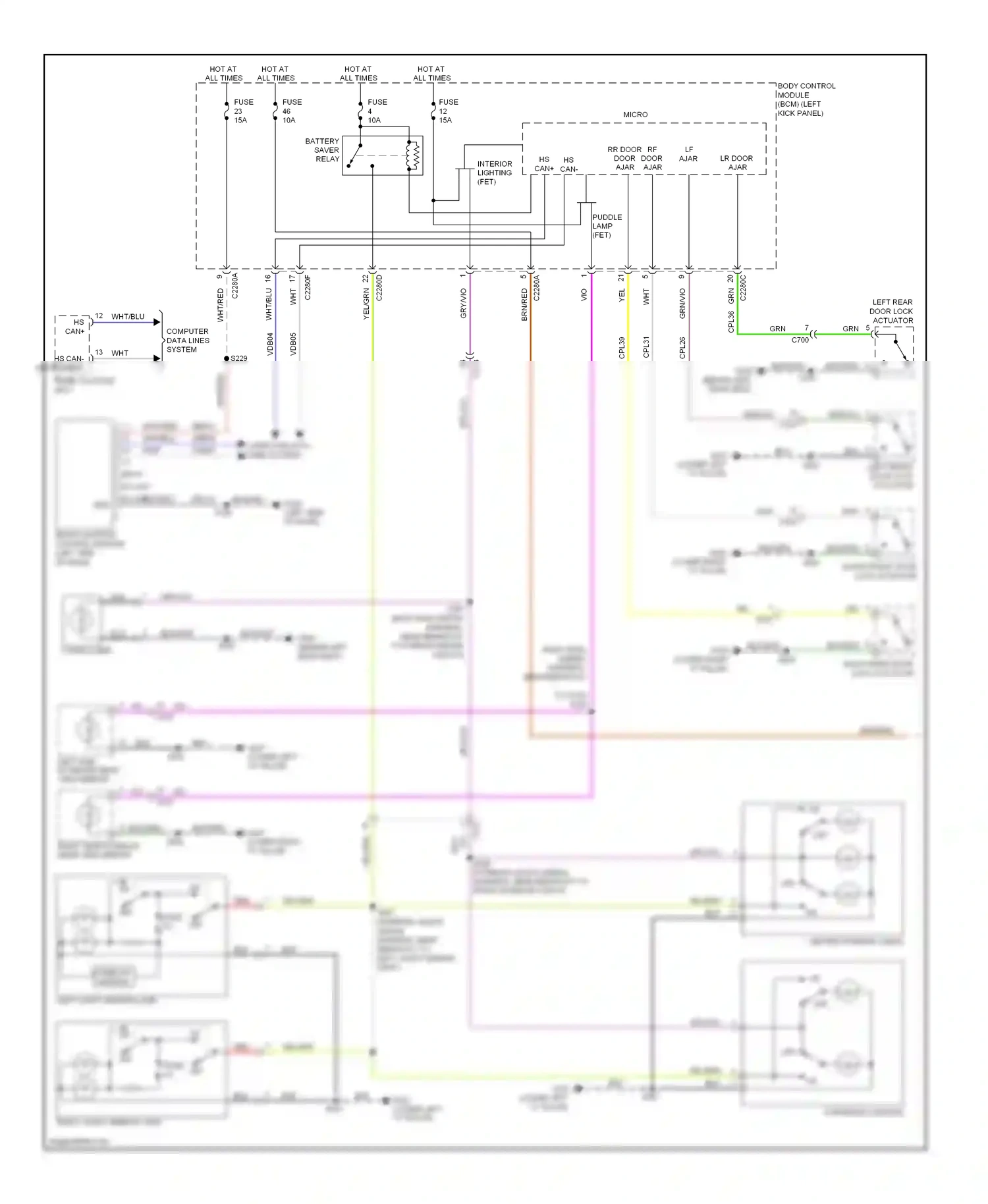 Wiring diagram wht for Ford Edge I facelift (2010-2014) (42 of 99)