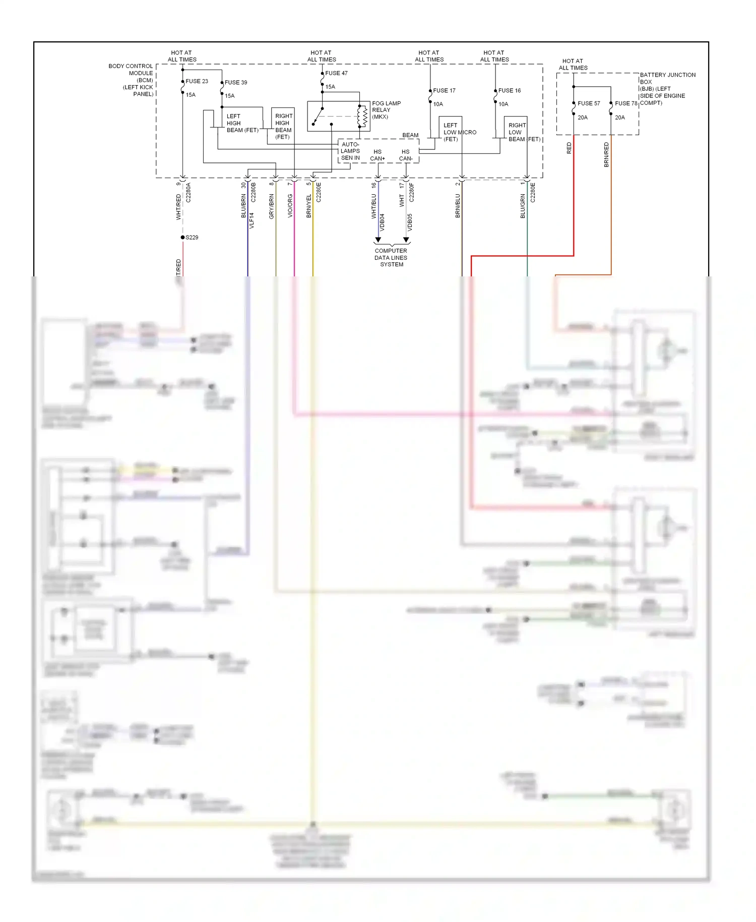 Wiring diagram wht for Ford Edge I facelift (2010-2014) (45 of 99)