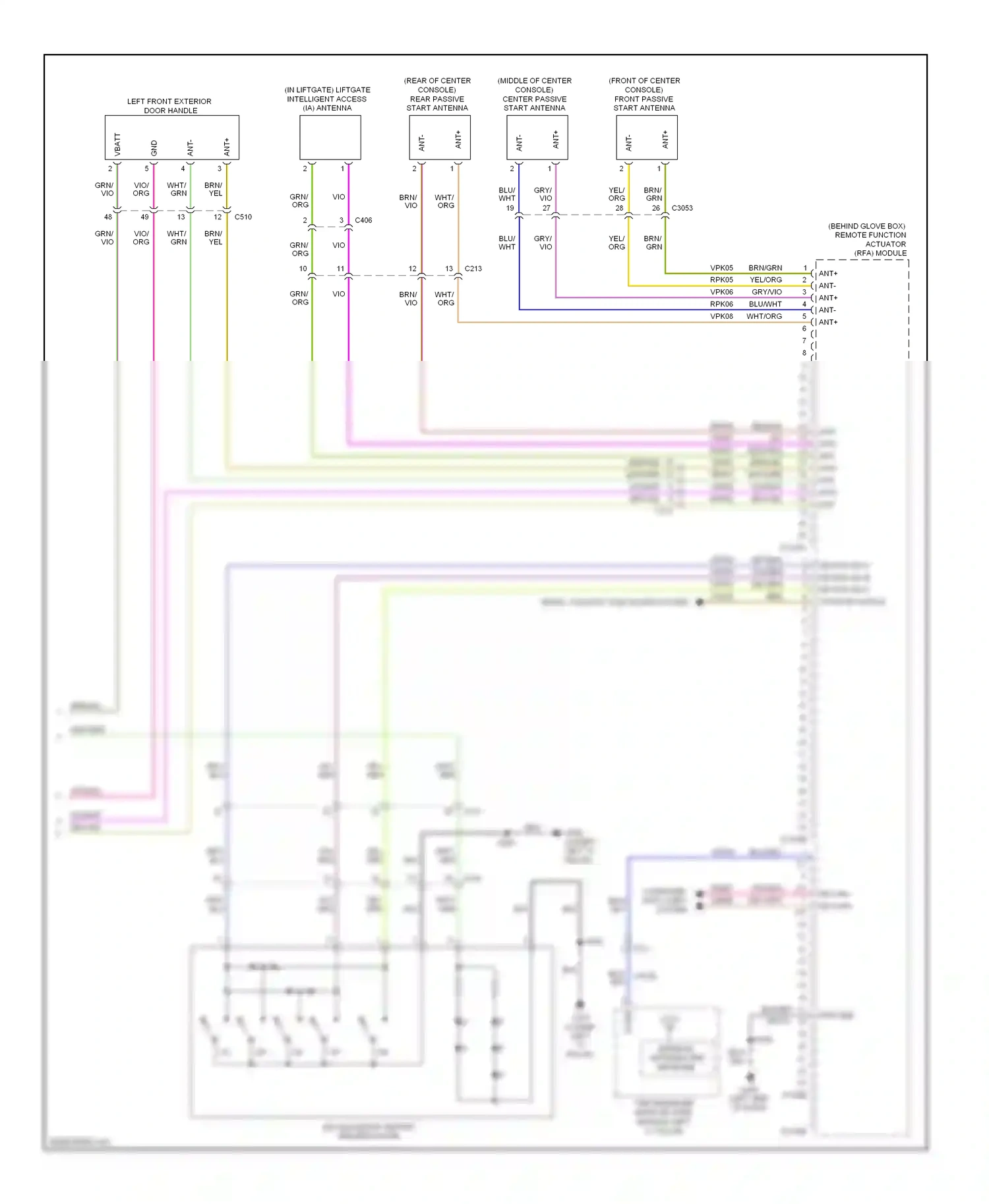 Wiring diagram yel/grn for Ford Edge I facelift (2010-2014) (6 of 44)