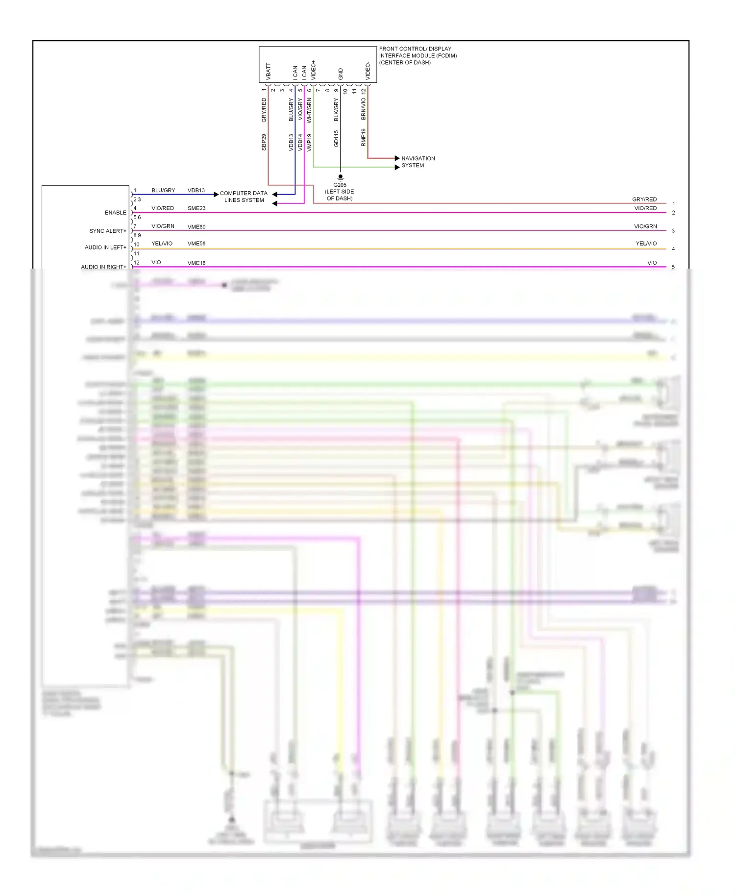 Wiring diagram yel/org for Ford Edge I facelift (2010-2014) (27 of 41)