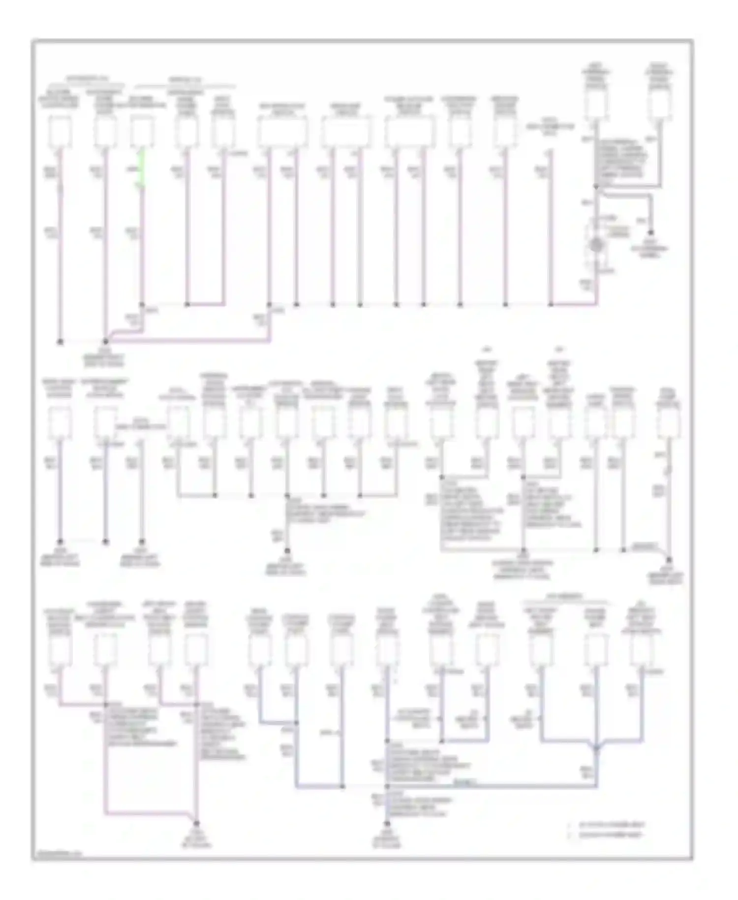 Edge Ford I (2006-2010): Ground distribution circuit (3 of 4)