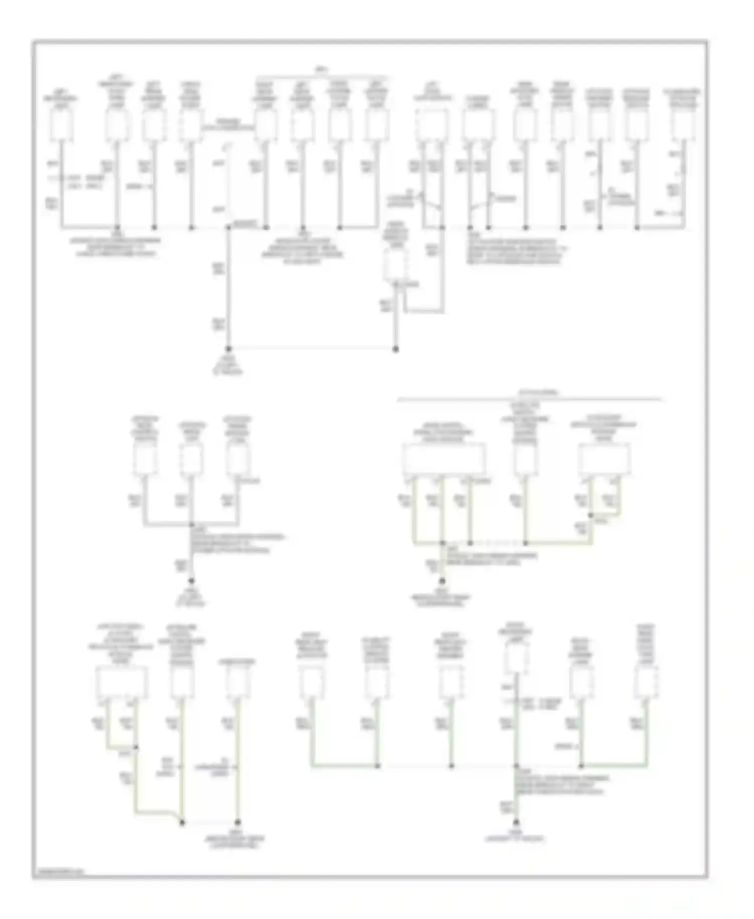 Edge Ford I (2006-2010): Ground distribution circuit (4 of 4)