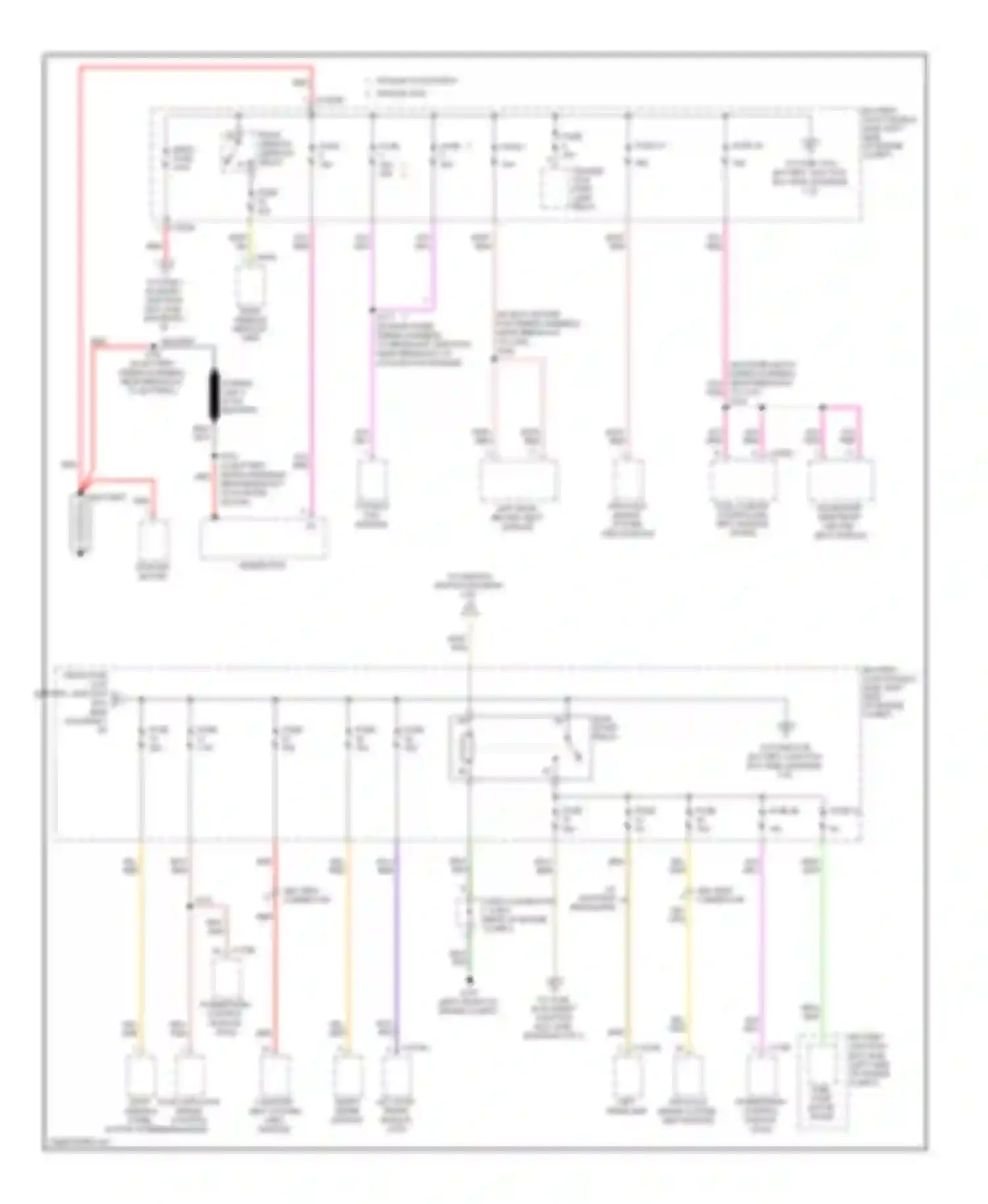 Edge Ford I (2006-2010): Power distribution circuit (1 of 5)