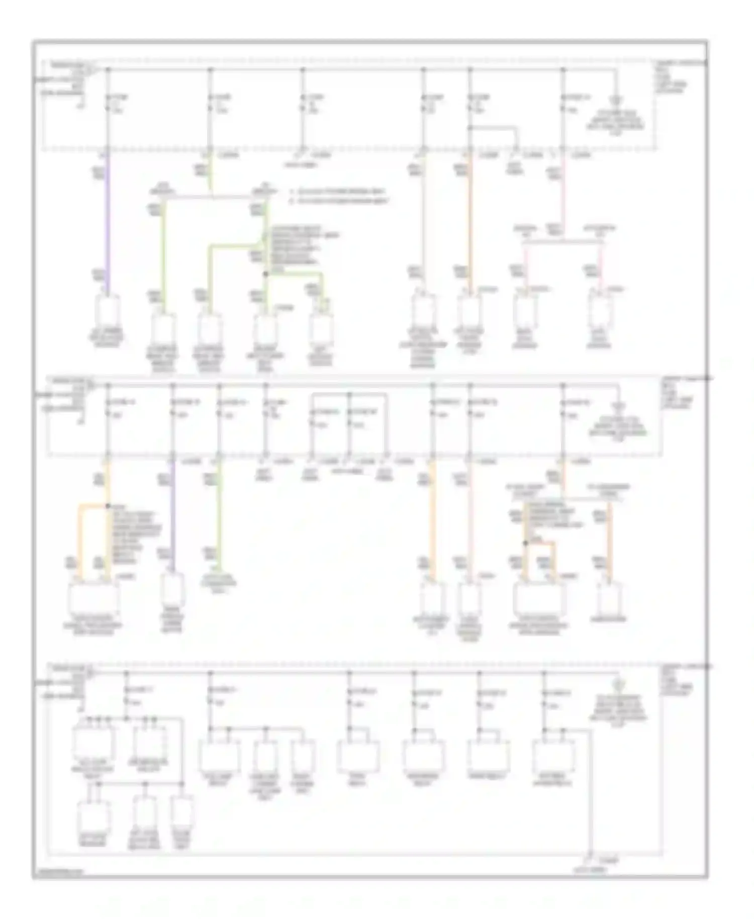 Edge Ford I (2006-2010): Power distribution circuit (3 of 5)
