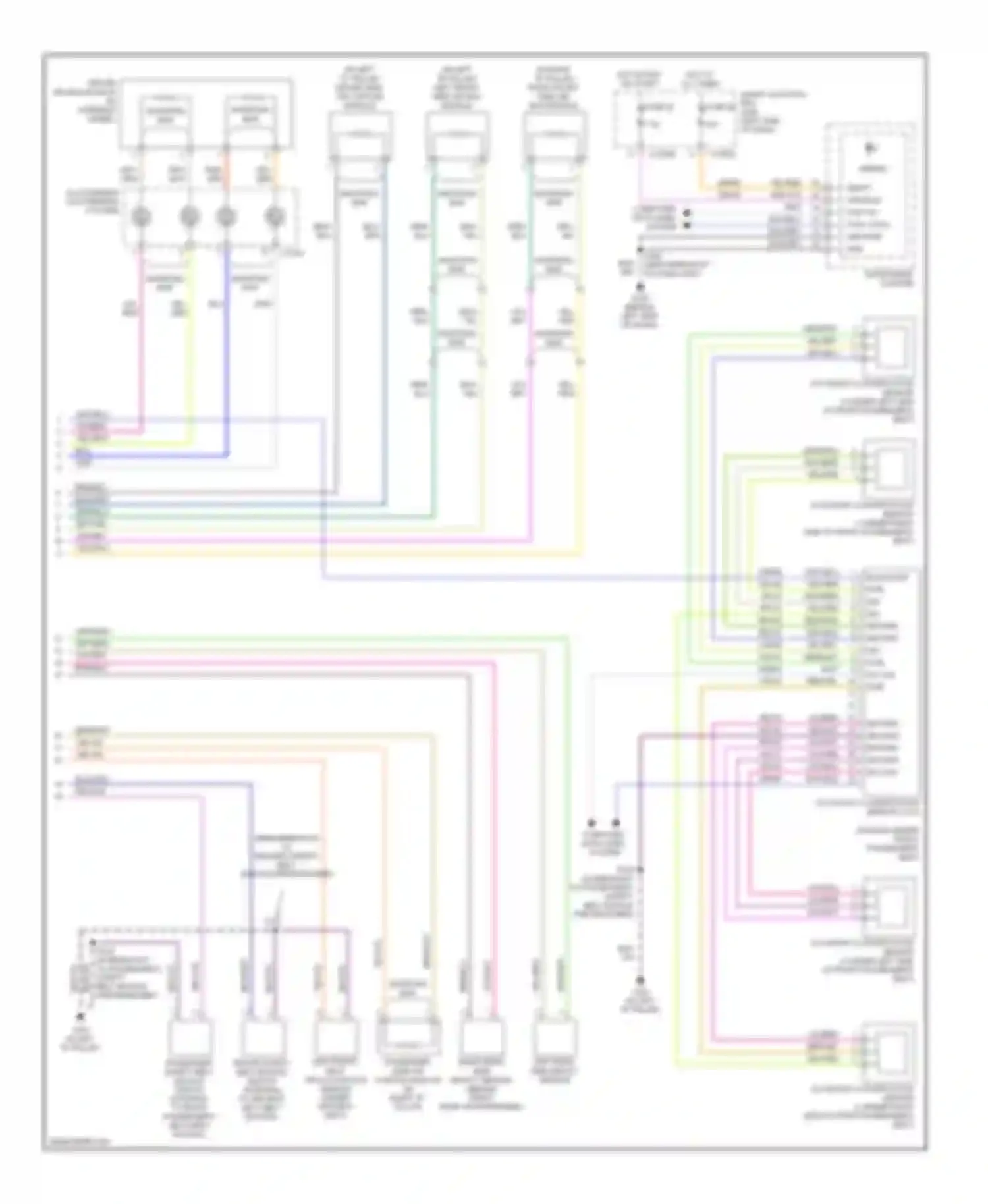 Edge Ford I (2006-2010): Supplemental restraints circuit (2 of 2)