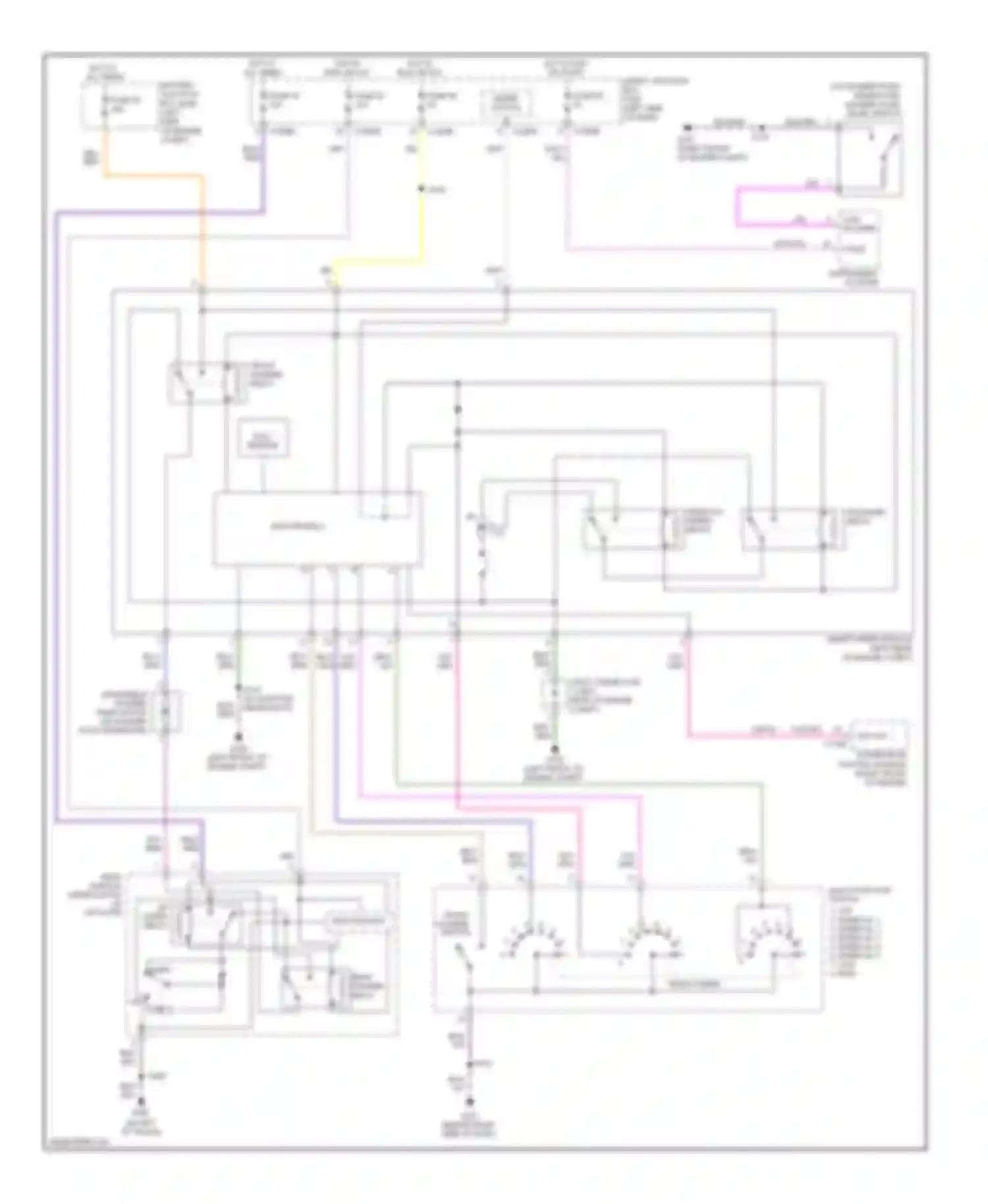 Edge Ford I (2006-2010): Front wiper/washer circuit