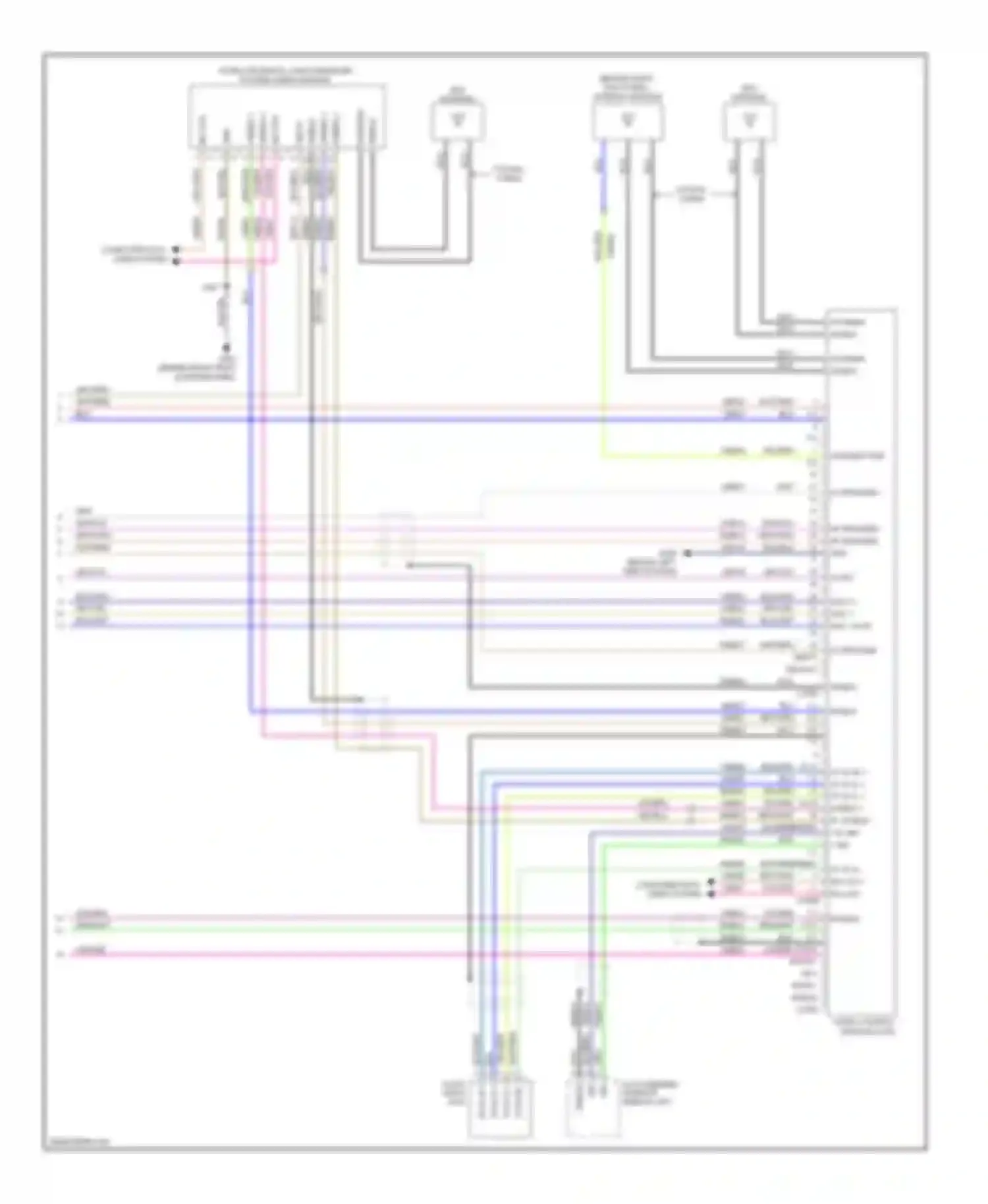 Wiring diagram vio/red for Ford Edge I (2006-2010)