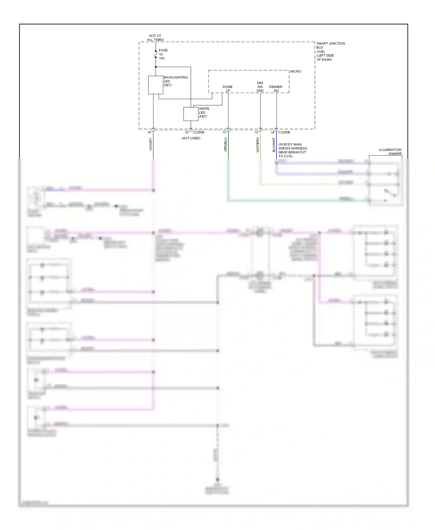 Ford Edge I (2006-2010) blu wiring diagram  (23 of 53)