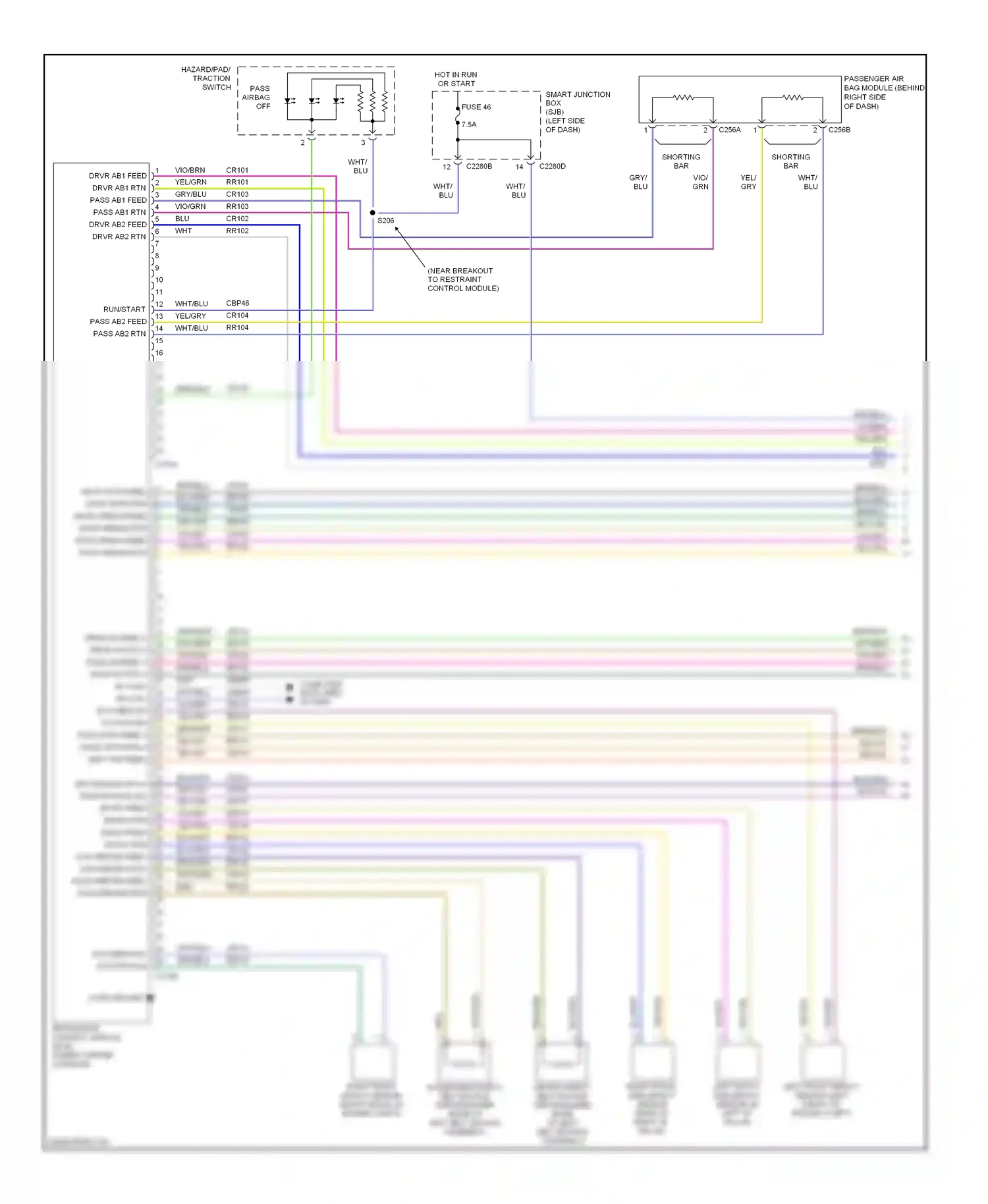 Ford Edge I (2006-2010) blu wiring diagram  (47 of 53)