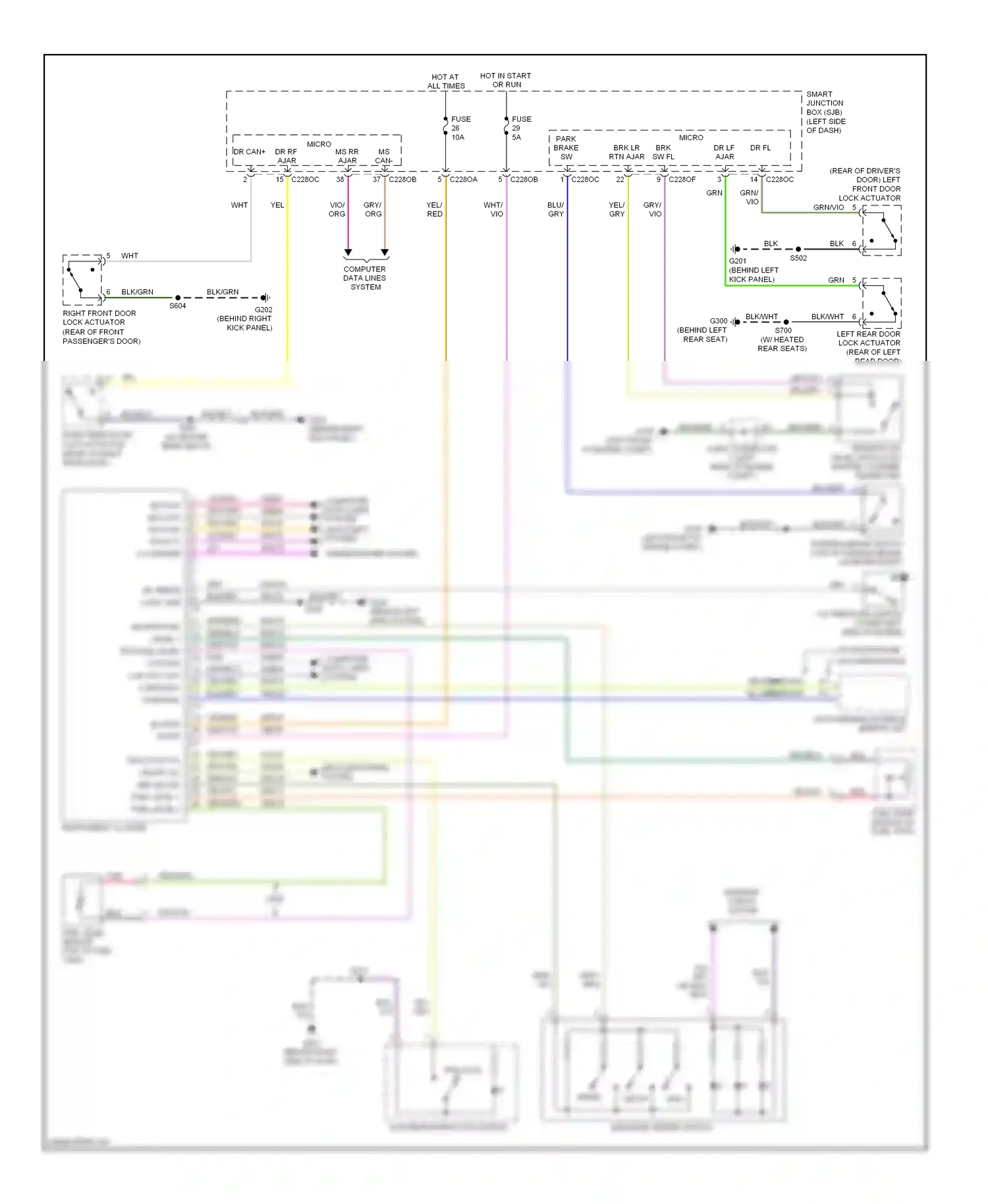 Ford Edge I (2006-2010) blu wiring diagram  (22 of 53)