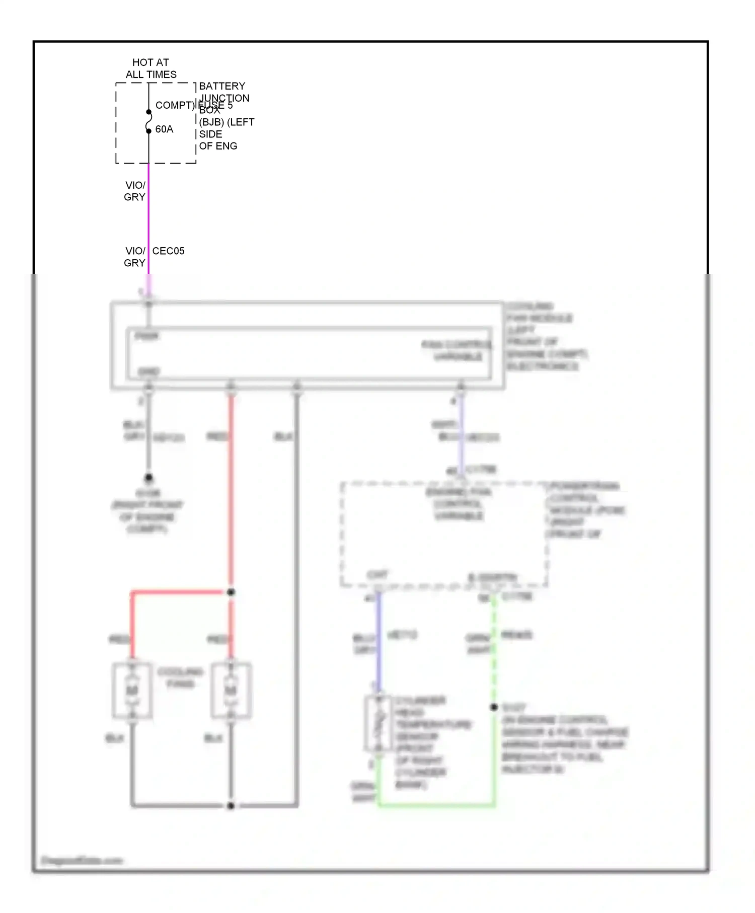 Ford Edge I (2006-2010) blu wiring diagram  (13 of 53)