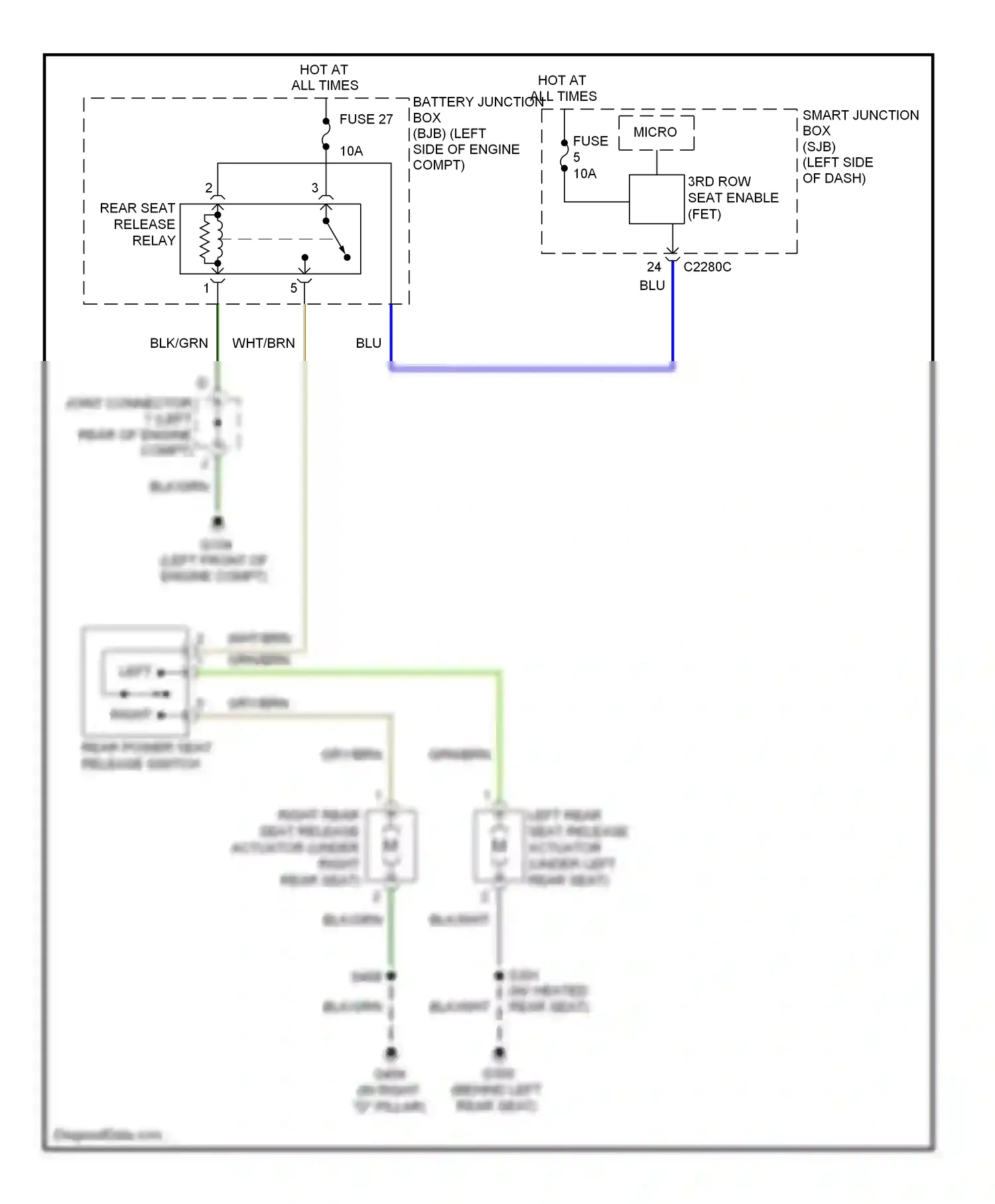 Ford Edge I (2006-2010) blu wiring diagram  (40 of 53)