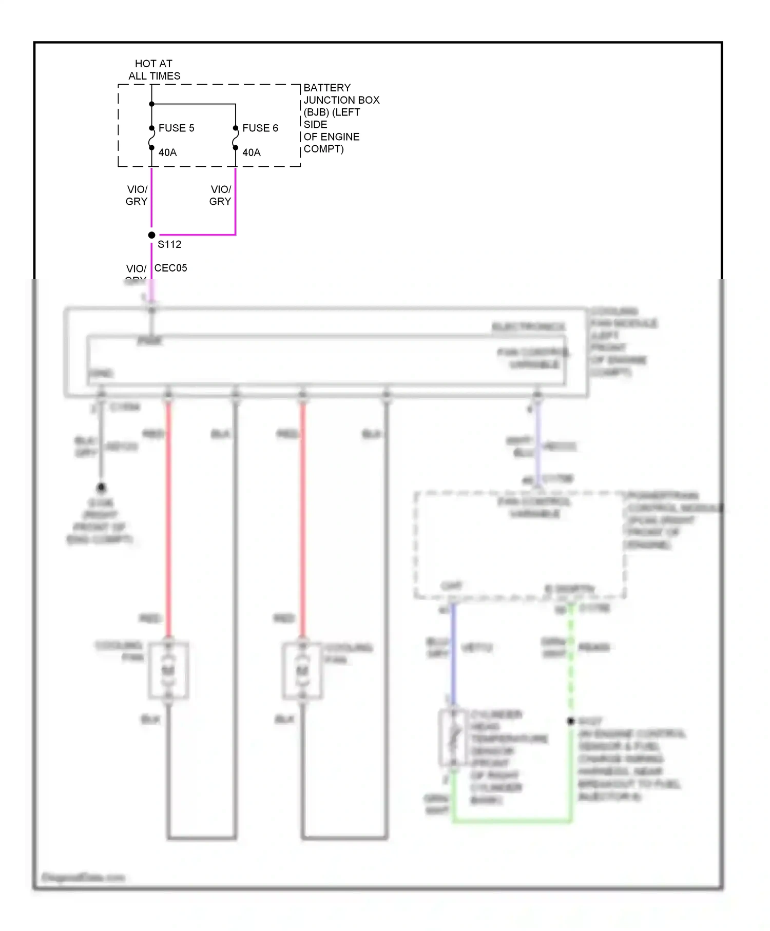 Ford Edge I (2006-2010) blu wiring diagram  (14 of 53)