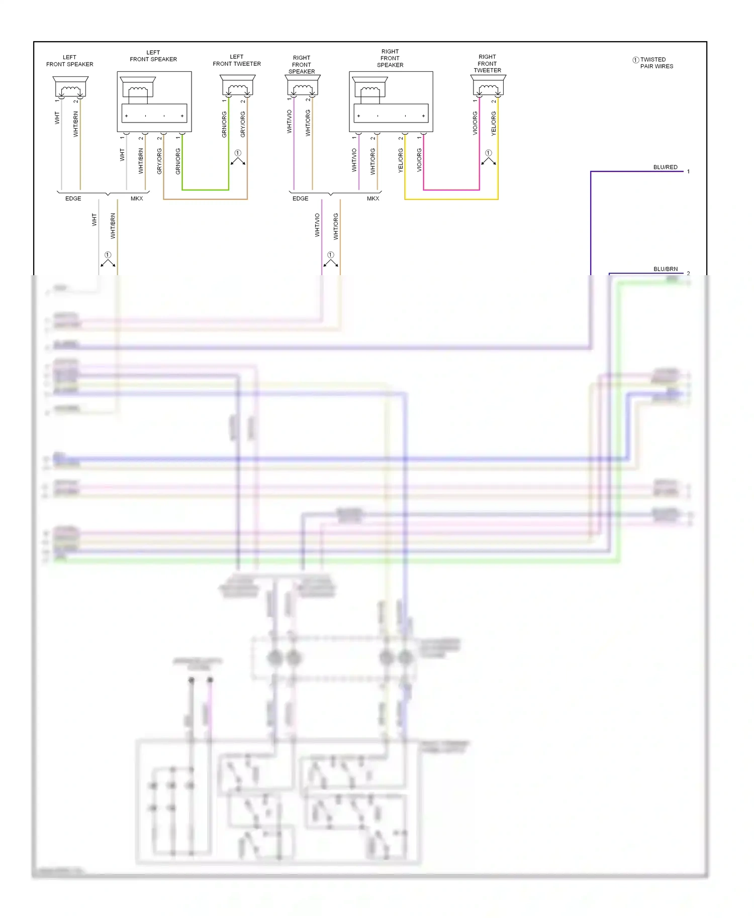 Ford Edge I (2006-2010) blu wiring diagram  (39 of 53)