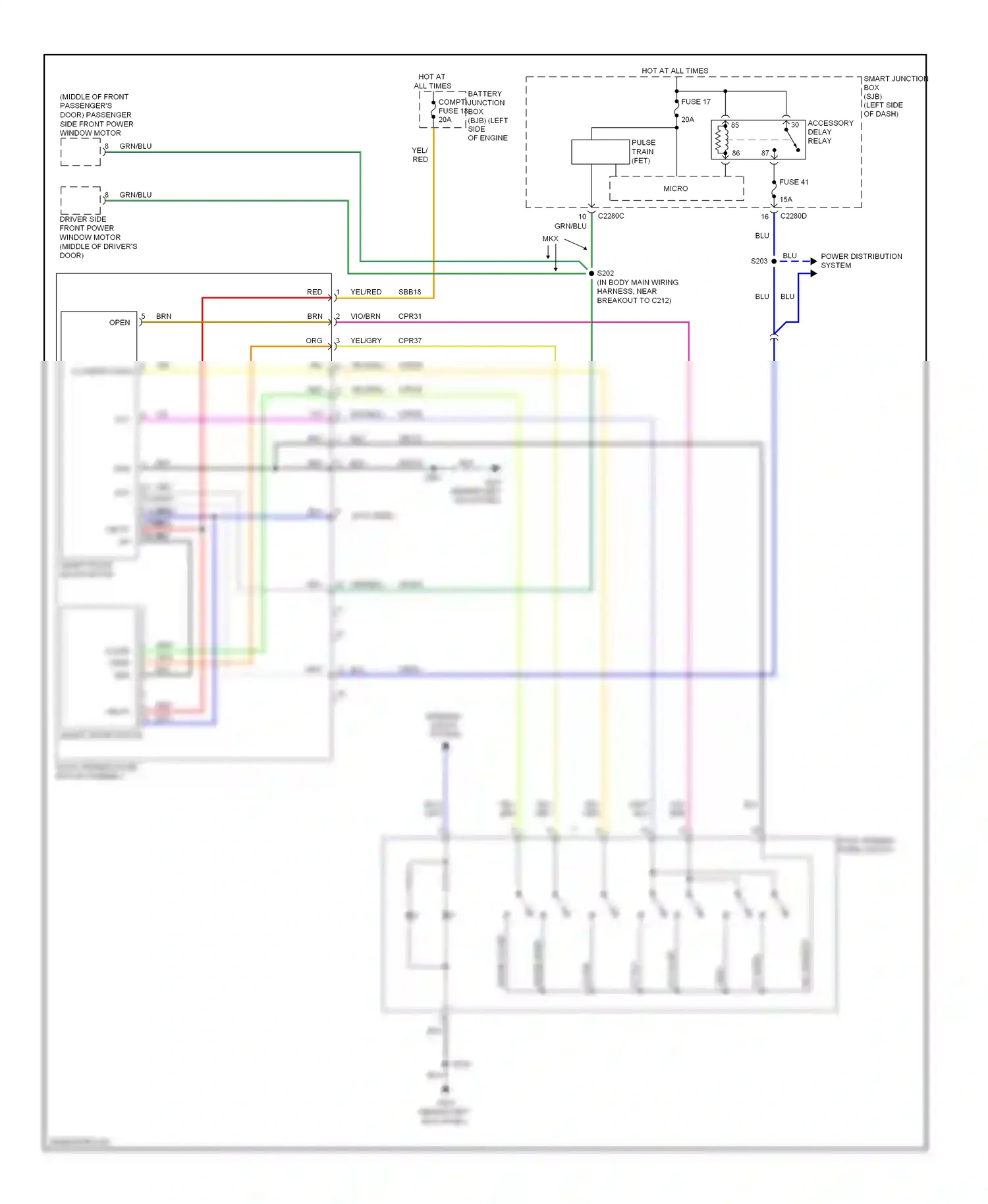 Ford Edge I (2006-2010) blu wiring diagram  (36 of 53)