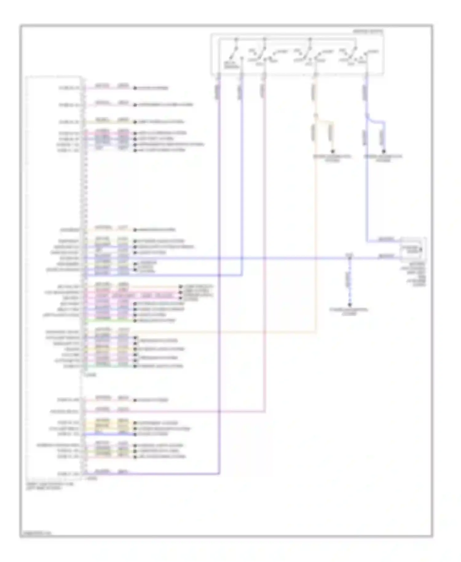 Wiring diagram blu/brn for Ford Edge I (2006-2010) (2 of 14)