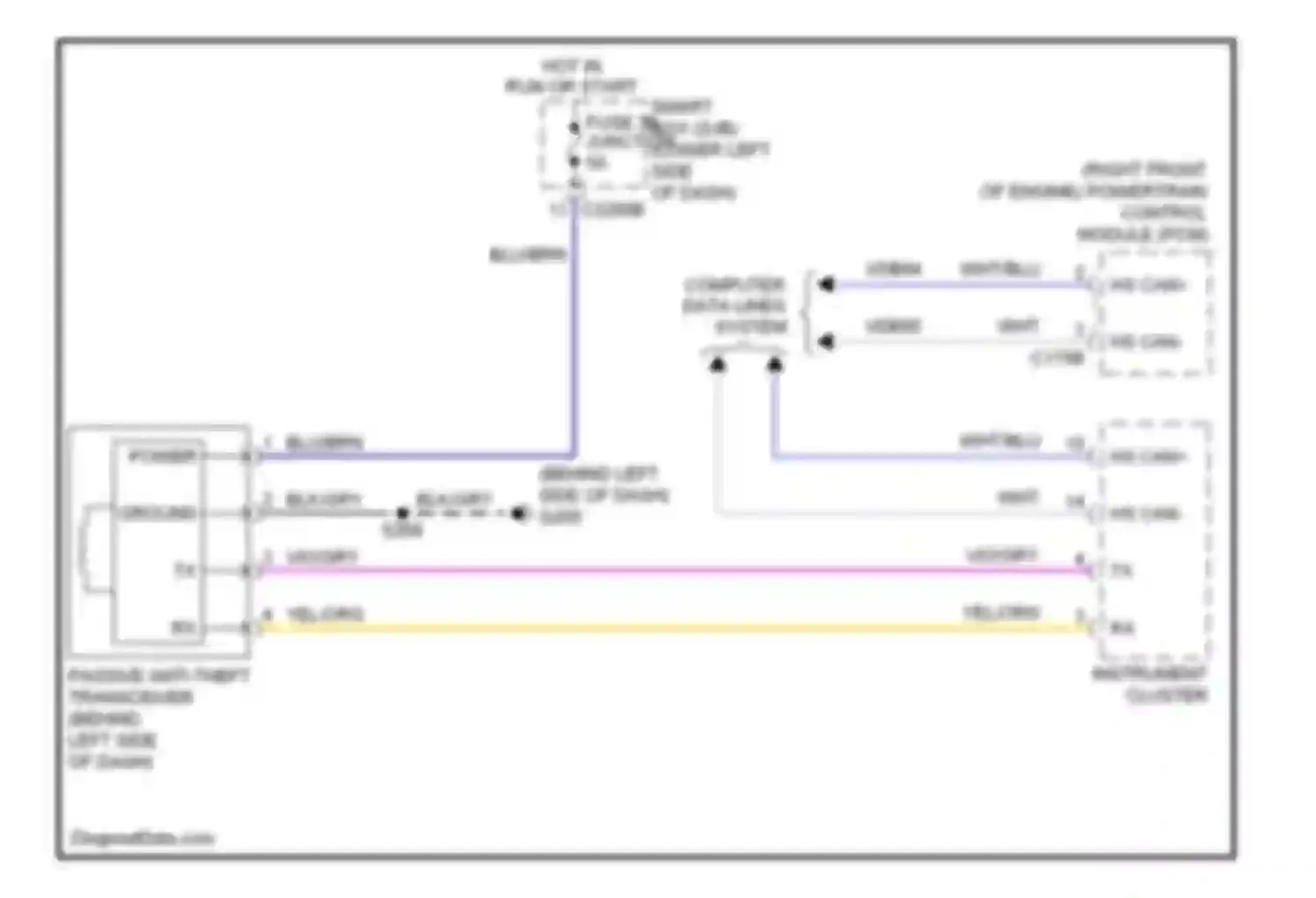 Wiring diagram blu/brn for Ford Edge I (2006-2010) (8 of 14)