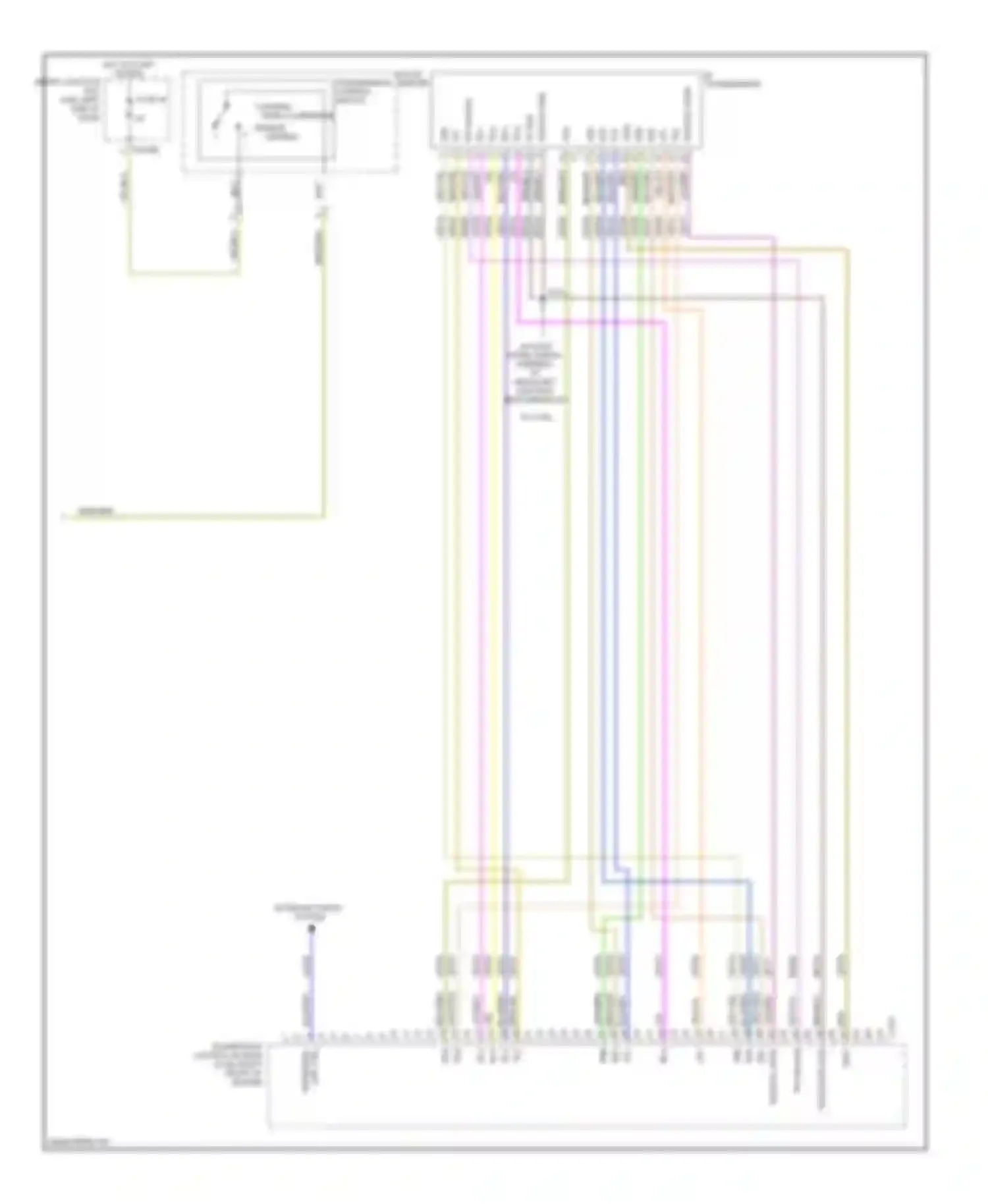 Wiring diagram floor shifter for Ford Edge I (2006-2010) (1 of 6)