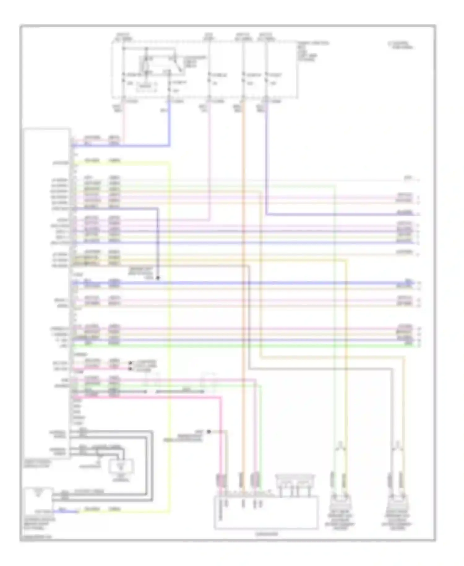 Wiring diagram vio/red for Ford Edge I (2006-2010)