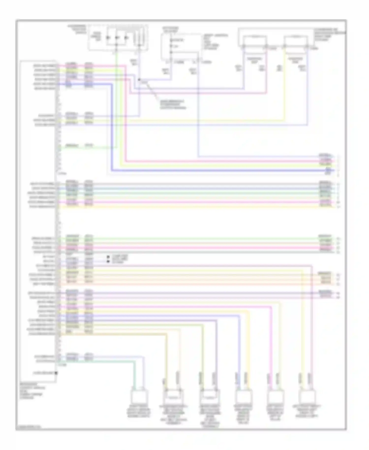 Wiring diagram gry/blu for Ford Edge I (2006-2010)